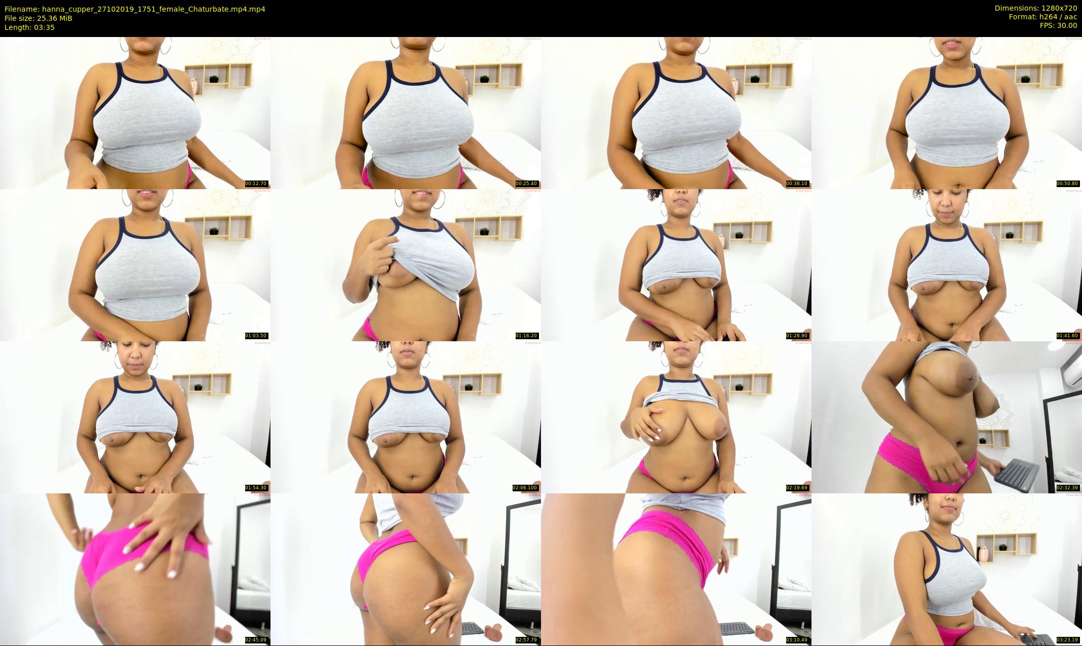 hanna_cupper — 4 minute Chaturbate female cam show recording, 720p, Oct 27, 2019