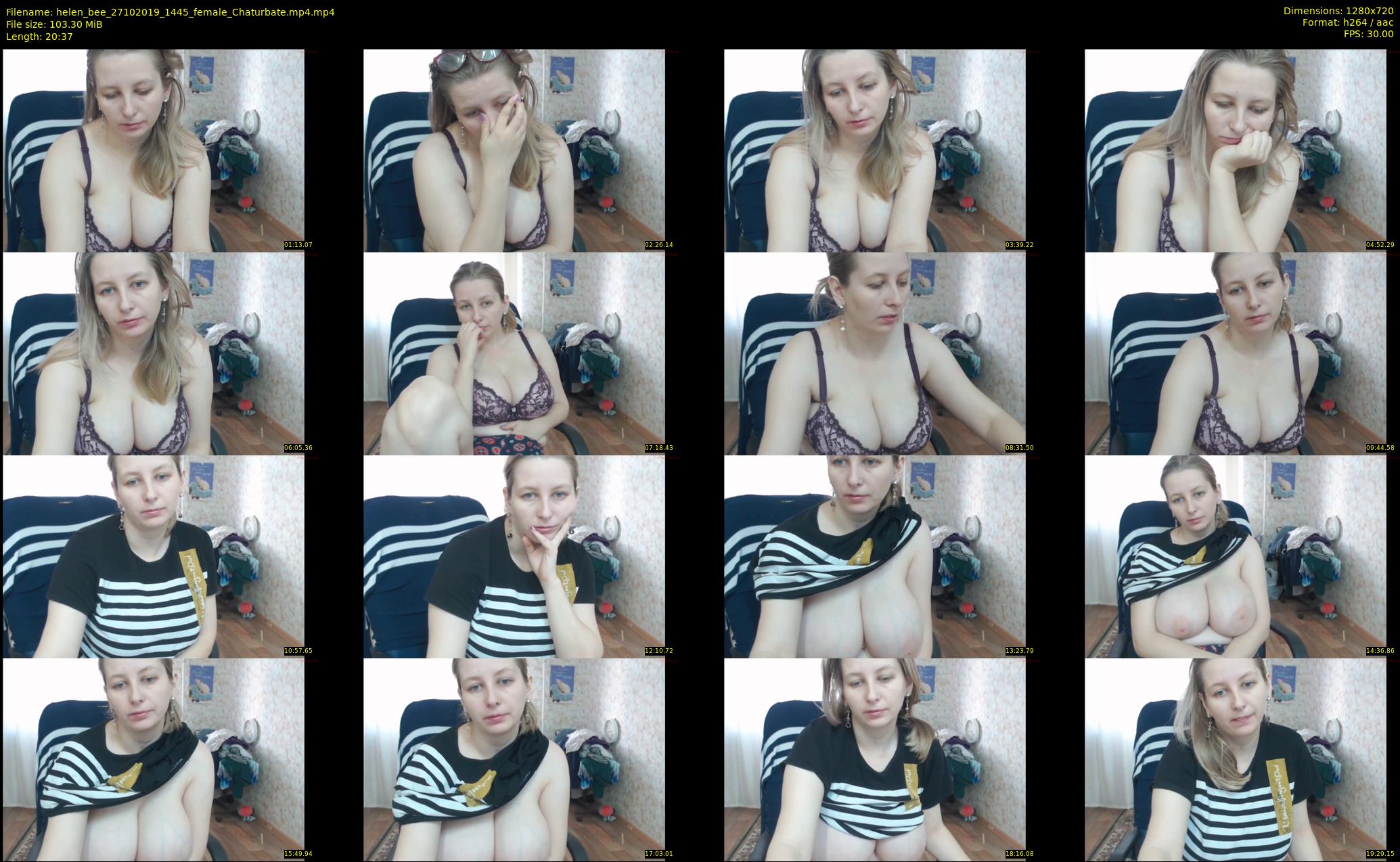 helen_bee — 21 minute Chaturbate female cam show recording, 720p, Oct 27, 2019