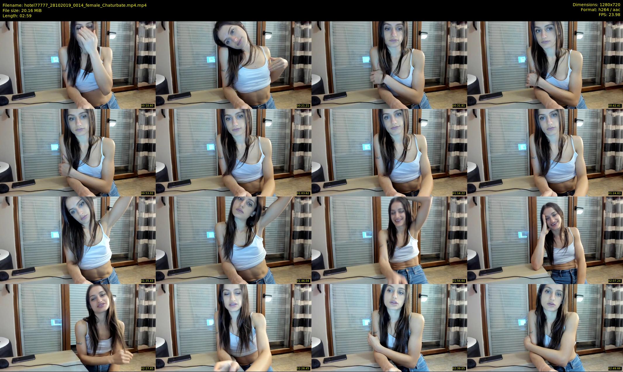 hotel77777 — 3 minute Chaturbate female cam show recording, 720p, Oct 28, 2019