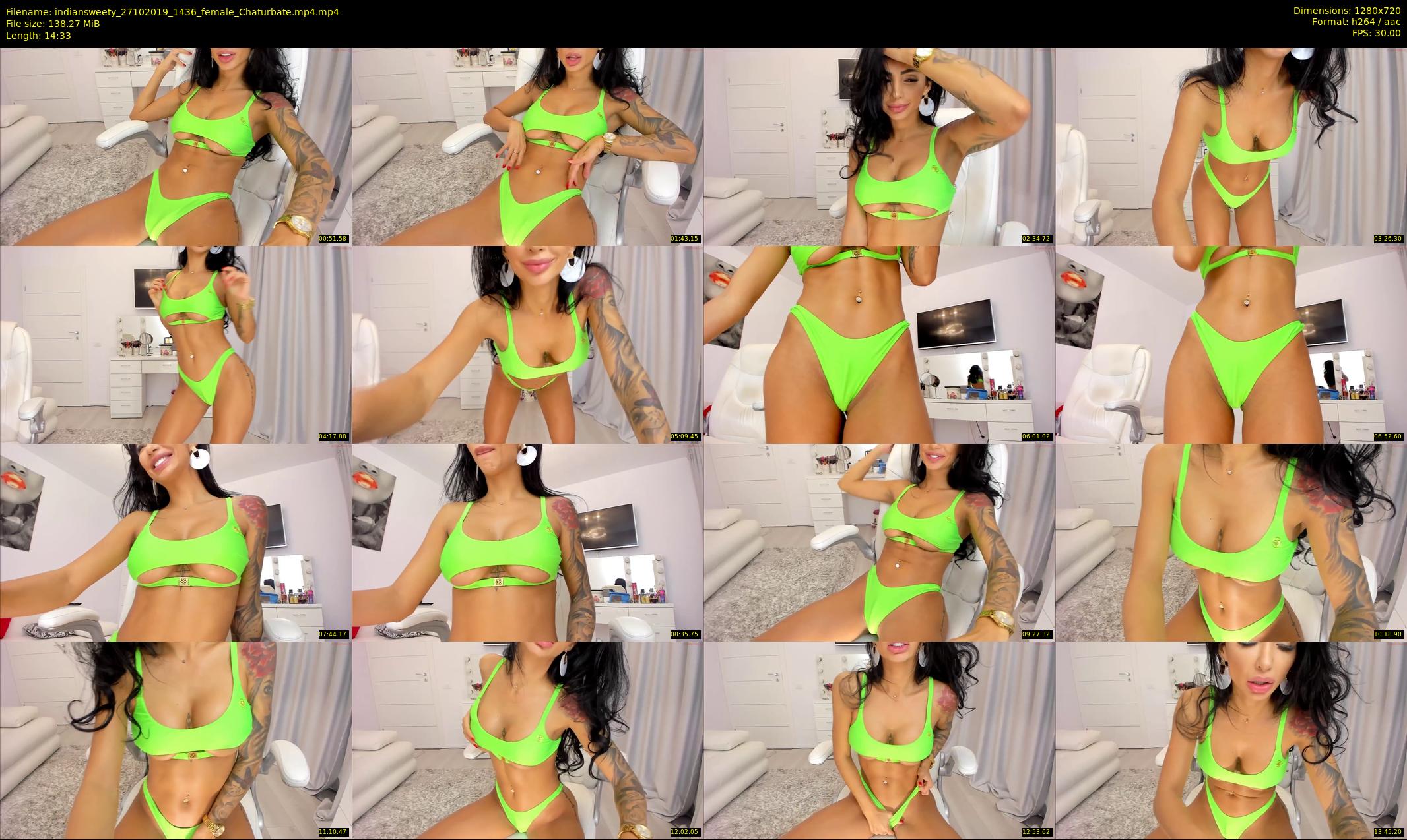 indiansweety — 15 minute Chaturbate female cam show recording, 720p, Oct 27, 2019