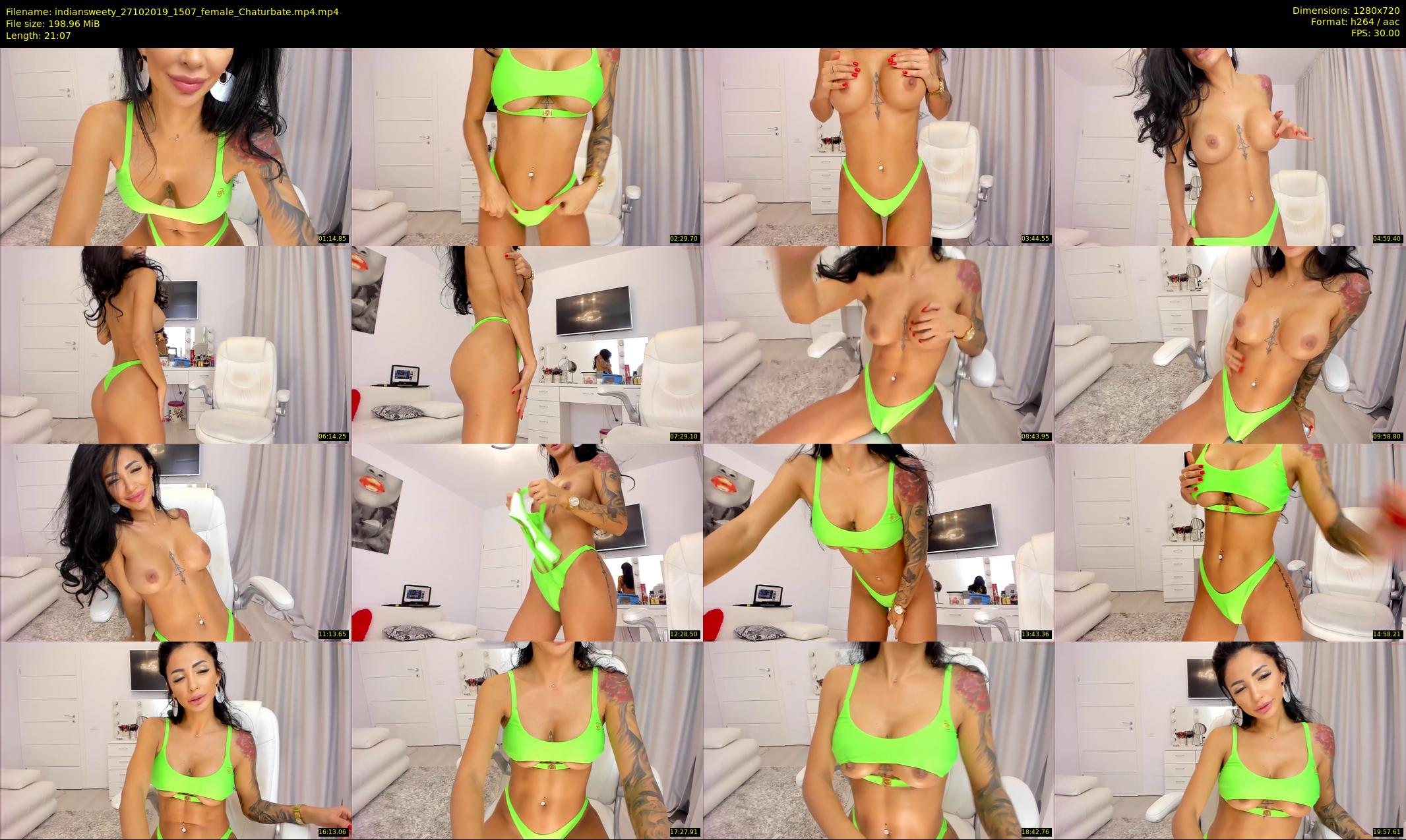 indiansweety — 22 minute Chaturbate female cam show recording, 720p, Oct 27, 2019