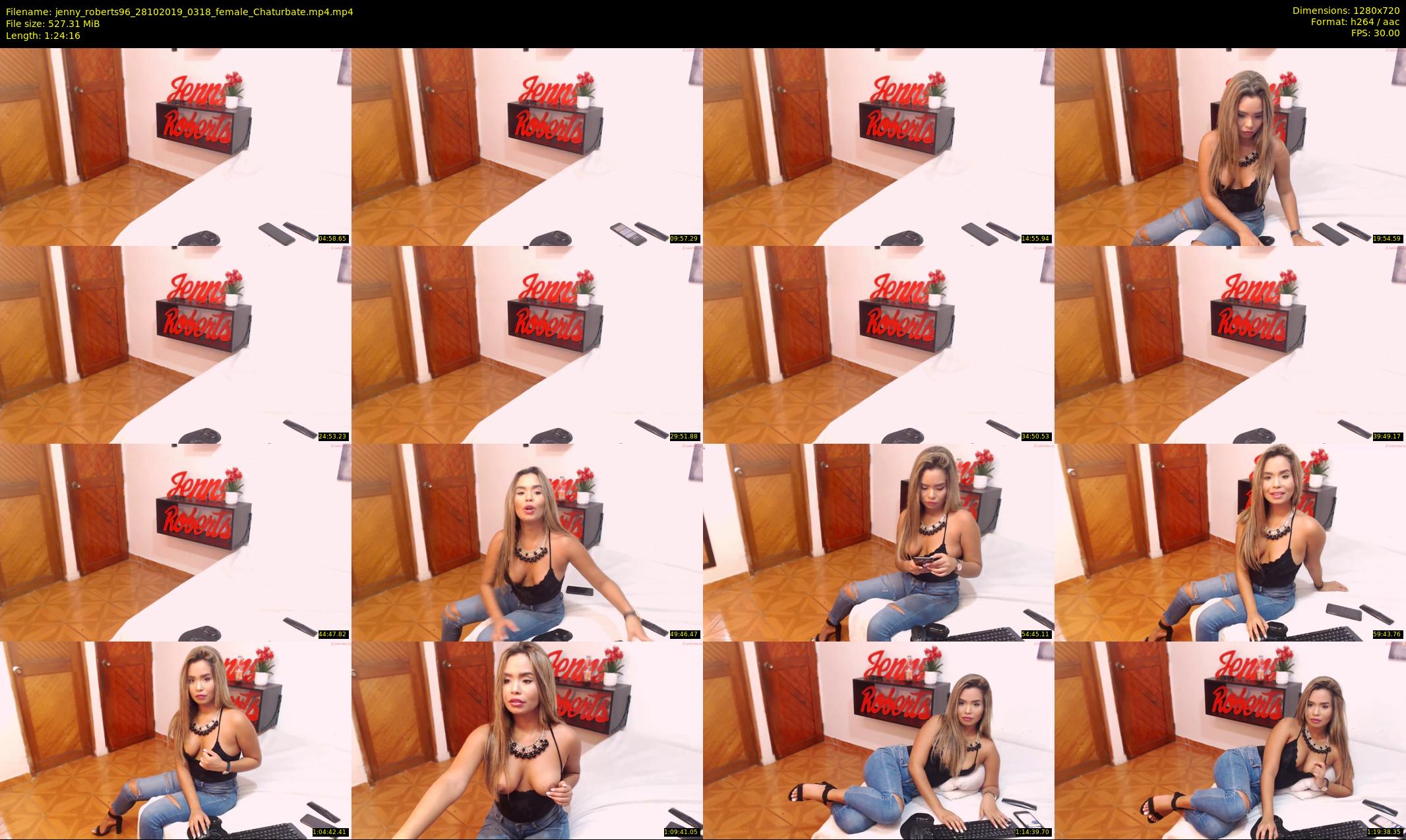 jenny_roberts96 — 85 minute Chaturbate female cam show recording, 720p, Oct 28, 2019