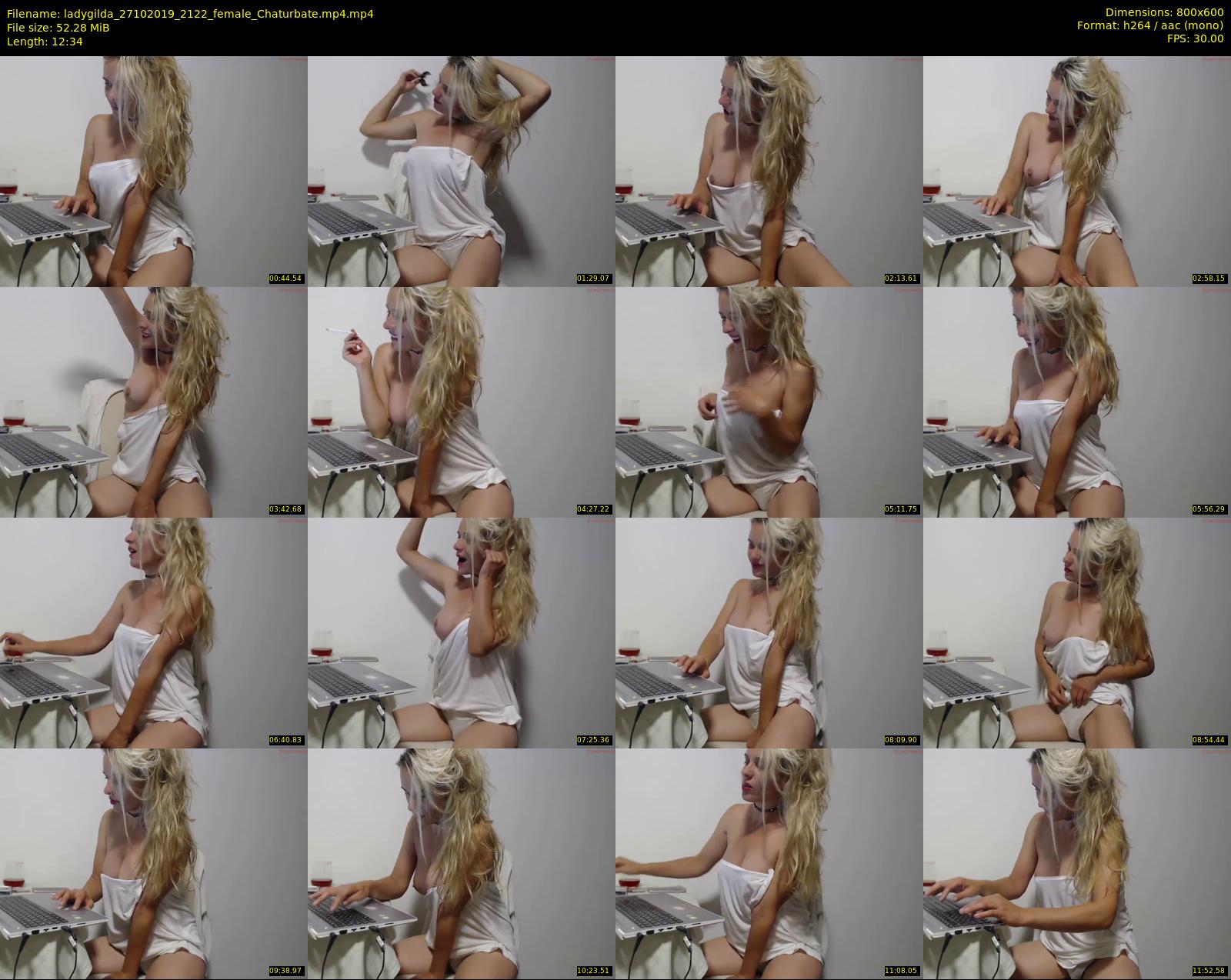 ladygilda — 13 minute Chaturbate female cam show recording, 480p, Oct 27, 2019