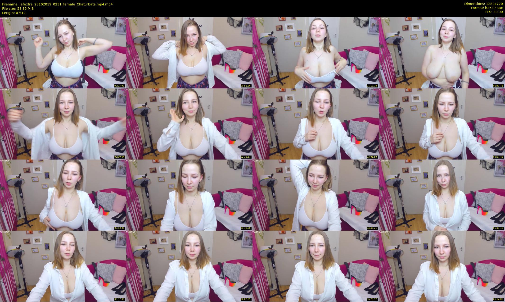lafextra — 8 minute Chaturbate female cam show recording, 720p, Oct 28, 2019