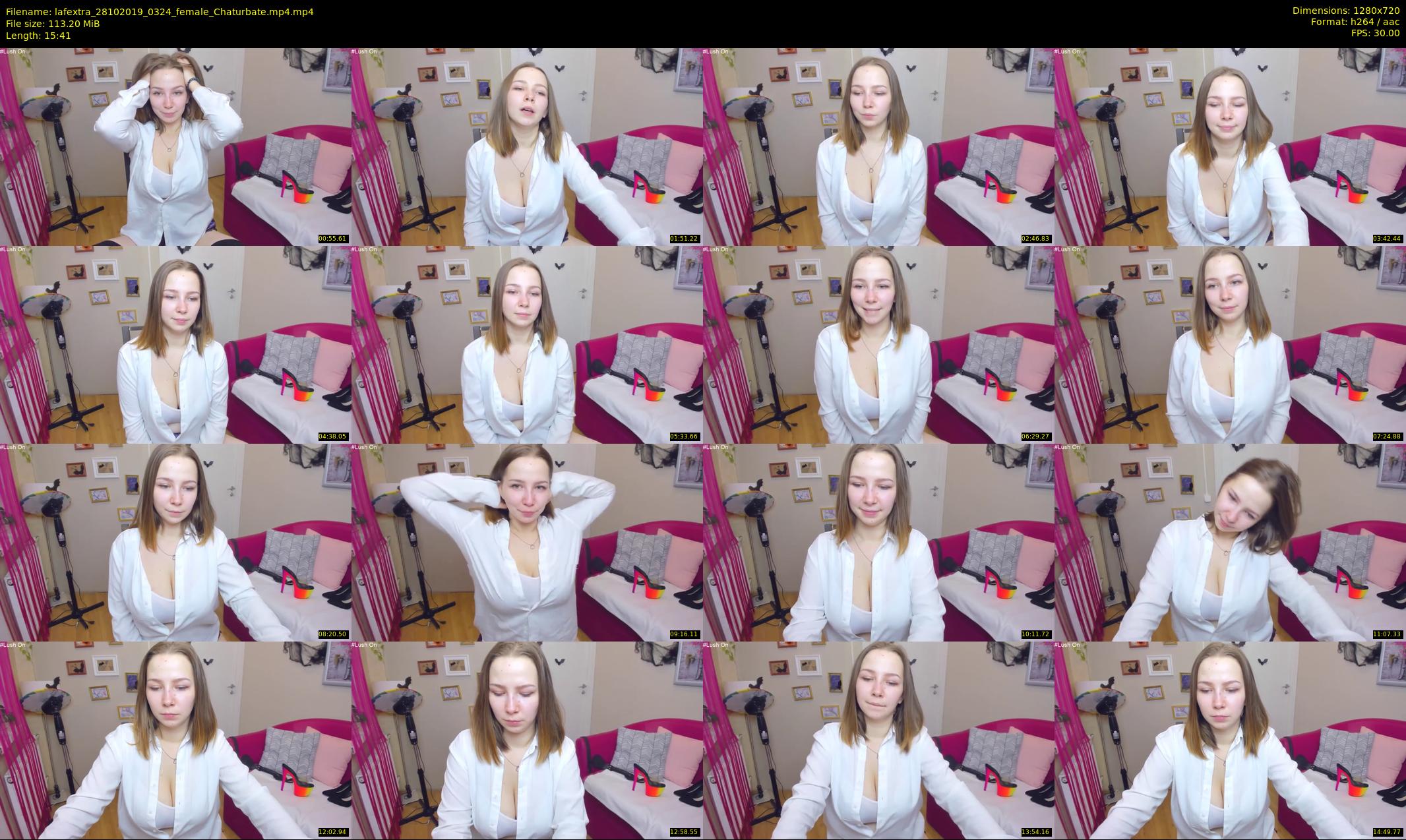 lafextra — 16 minute Chaturbate female cam show recording, 720p, Oct 28, 2019