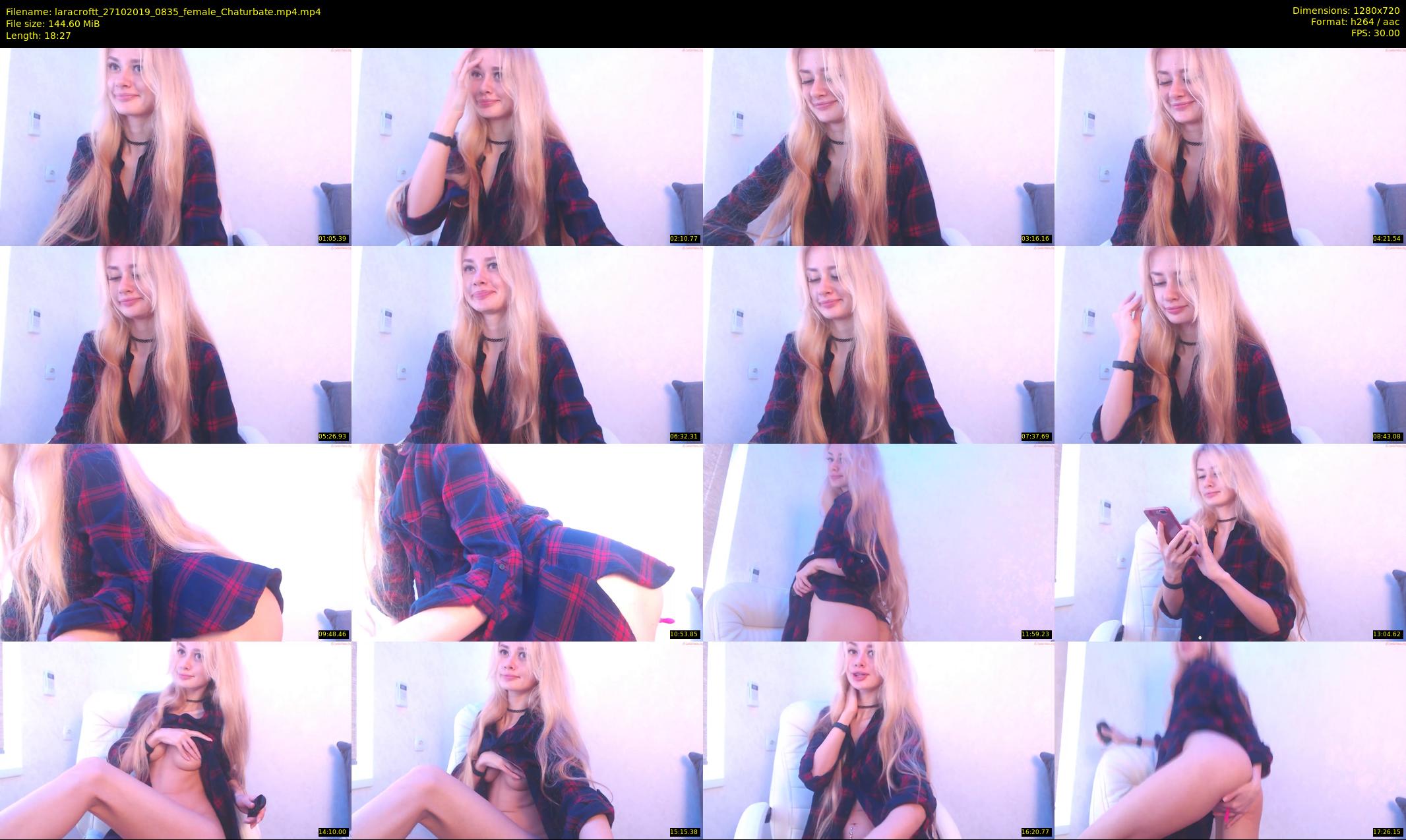 laracroftt — 19 minute Chaturbate female cam show recording, 720p, Oct 27, 2019