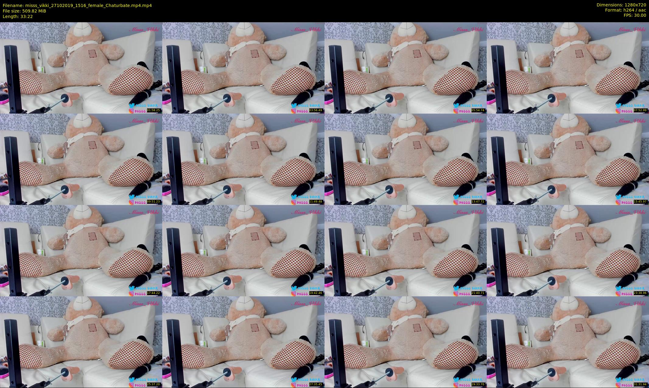 misss_vikki — 34 minute Chaturbate female cam show recording, 720p, Oct 27, 2019