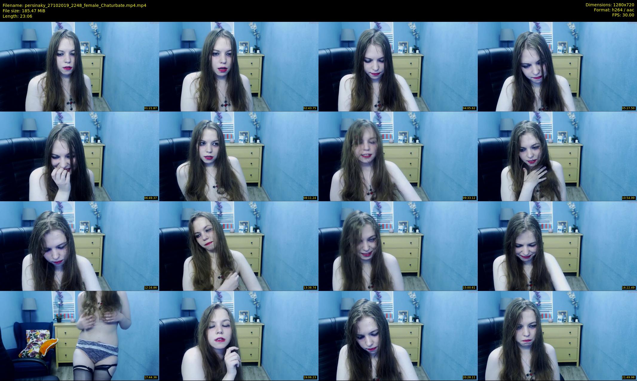 persinaky — 24 minute Chaturbate female cam show recording, 720p, Oct 27, 2019