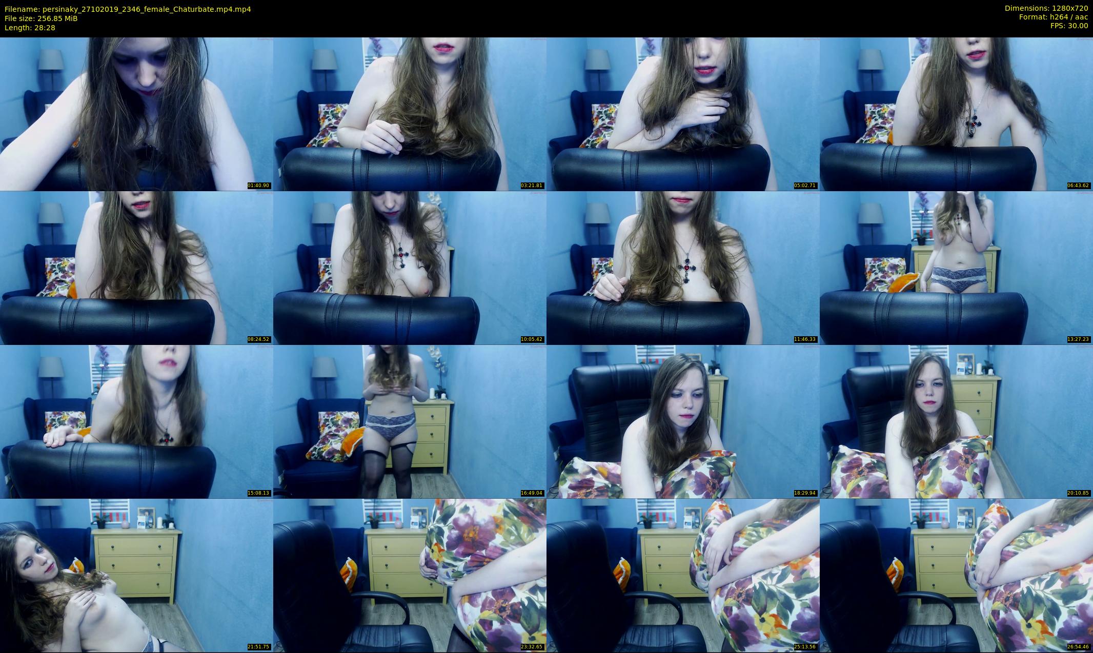 persinaky — 29 minute Chaturbate female cam show recording, 720p, Oct 27, 2019