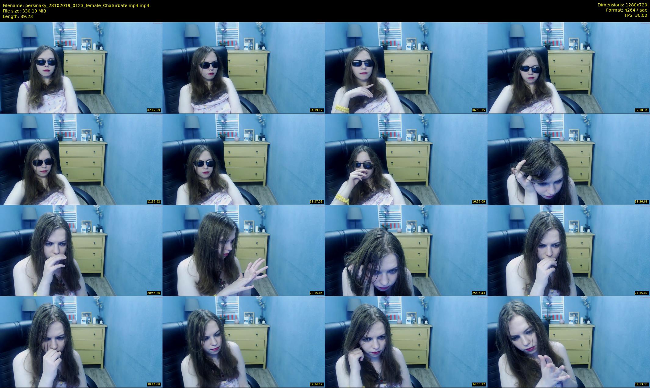 persinaky — 40 minute Chaturbate female cam show recording, 720p, Oct 28, 2019