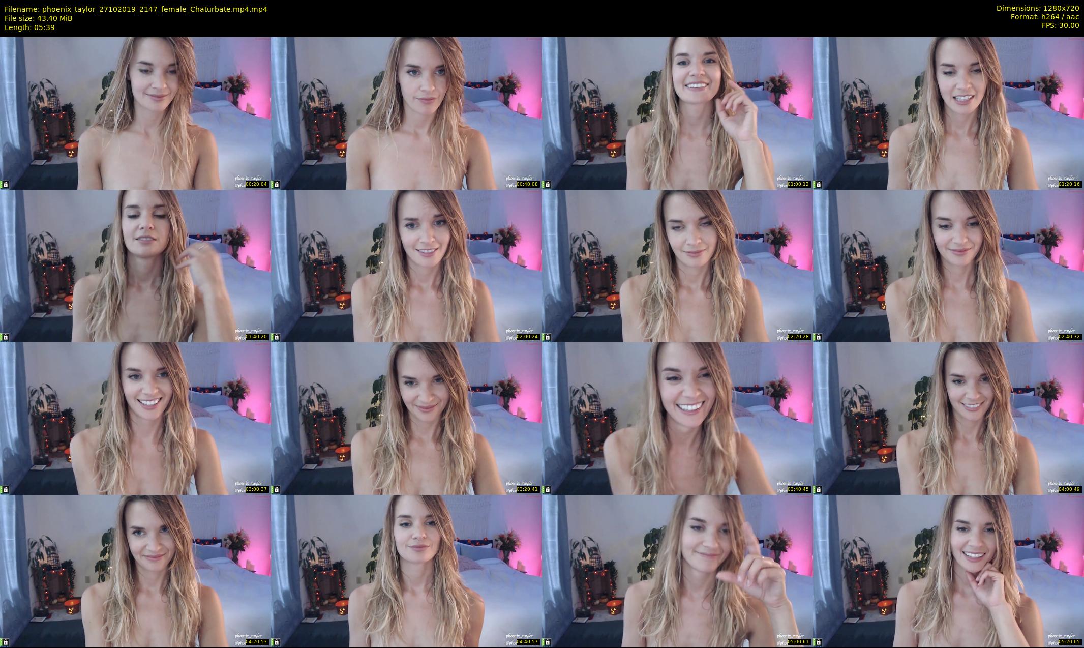 phoenix_taylor — 6 minute Chaturbate female cam show recording, 720p, Oct 27, 2019