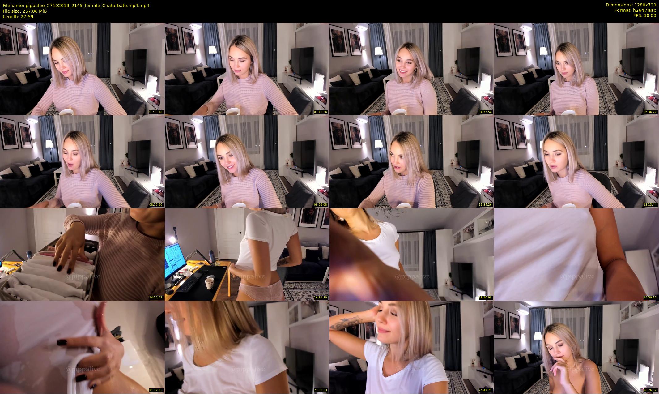 pippalee — 28 minute Chaturbate female cam show recording, 720p, Oct 27, 2019
