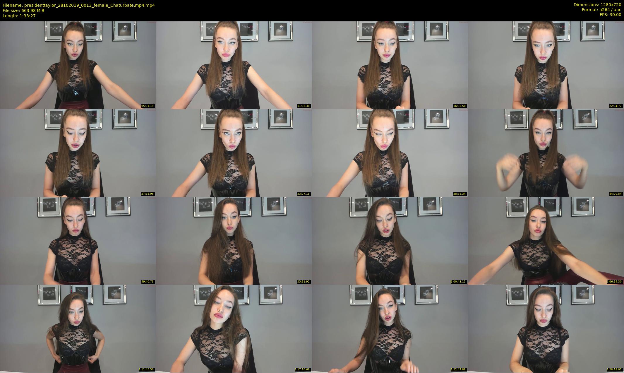 presidenttaylor — 94 minute Chaturbate female cam show recording, 720p, Oct 28, 2019