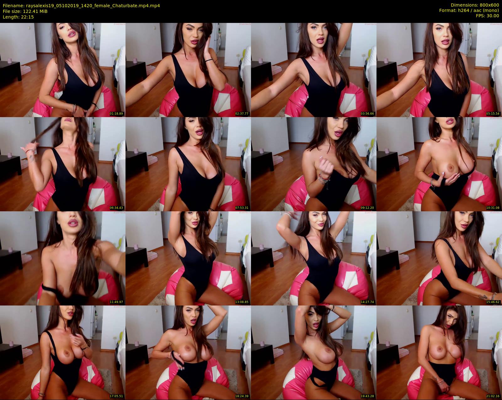 raysalexis19 — 23 minute Chaturbate female cam show recording, 480p, Oct 5, 2019