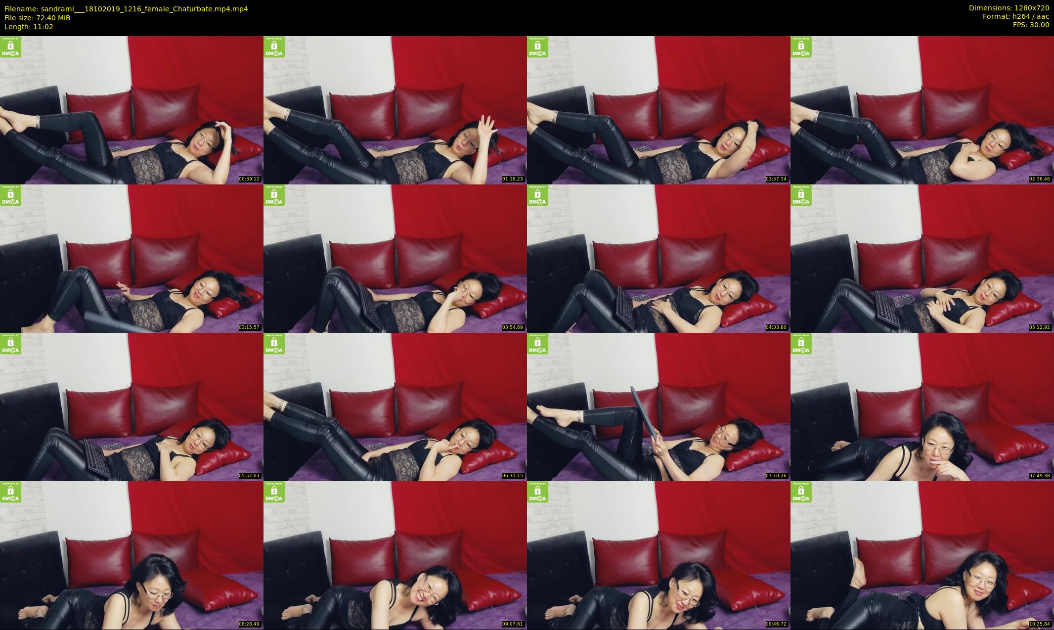 sandrami__ — 12 minute Chaturbate female cam show recording, 720p, Oct 18, 2019