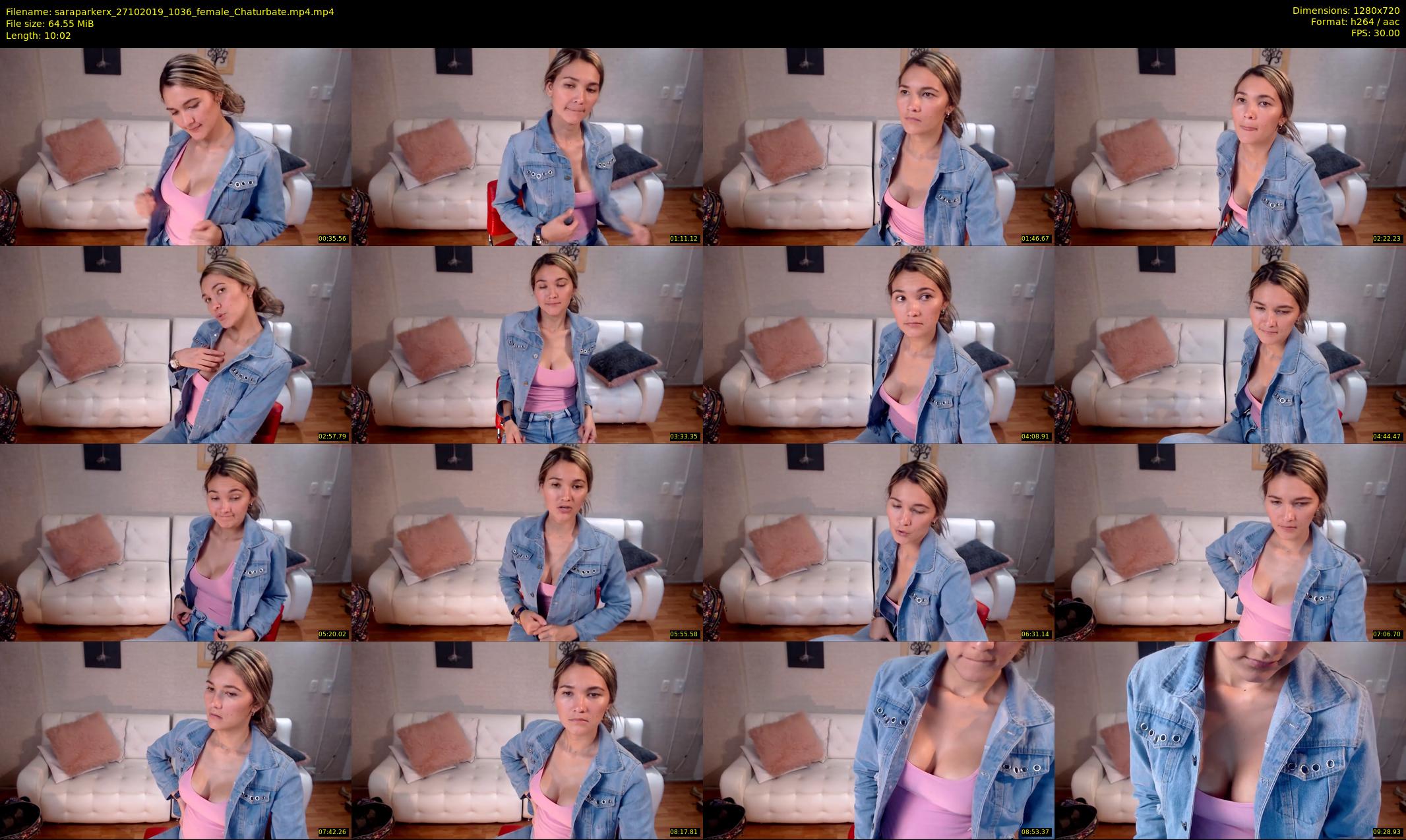 saraparkerx — 11 minute Chaturbate female cam show recording, 720p, Oct 27, 2019