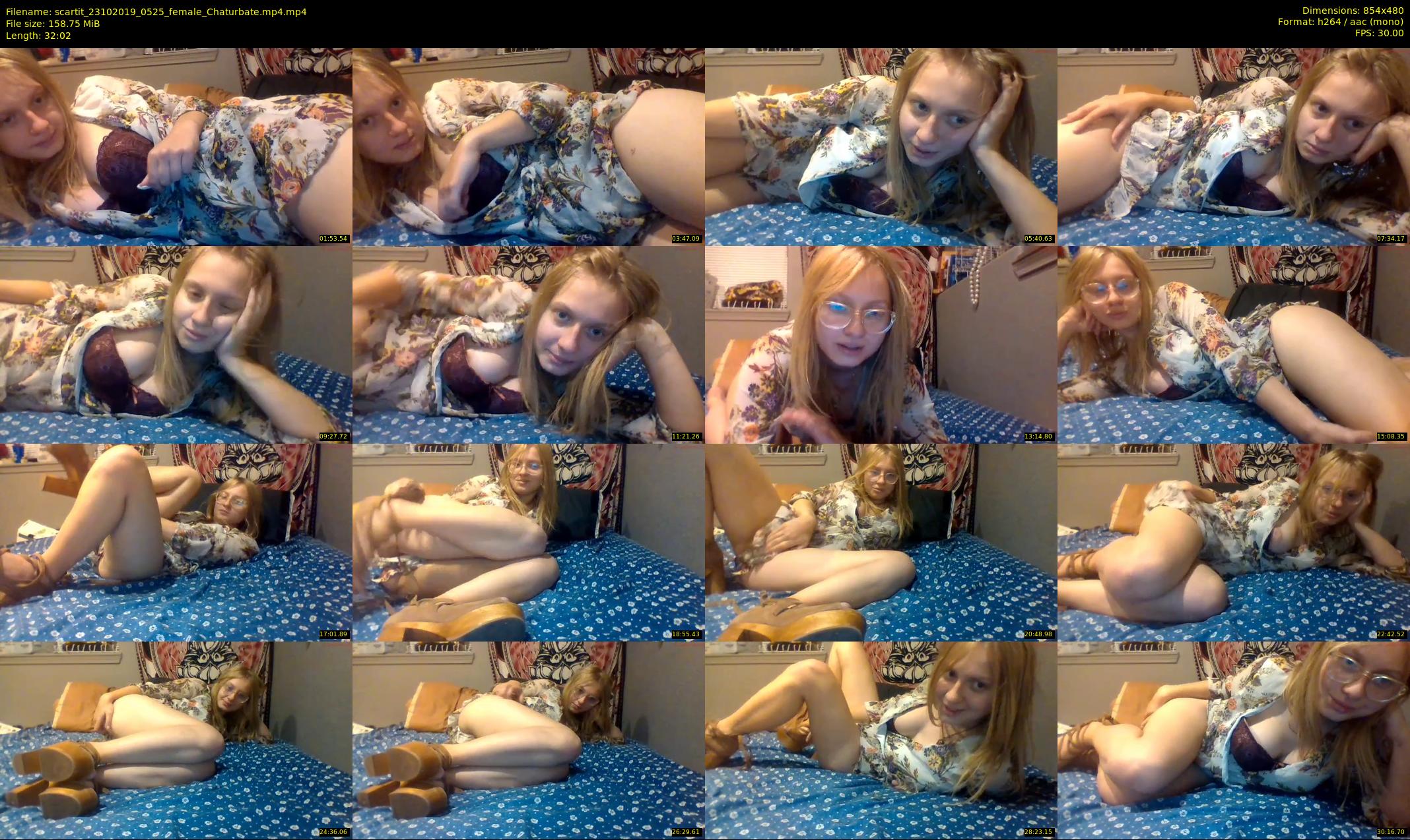 scartit — 33 minute Chaturbate female cam show recording, 480p, Oct 23, 2019