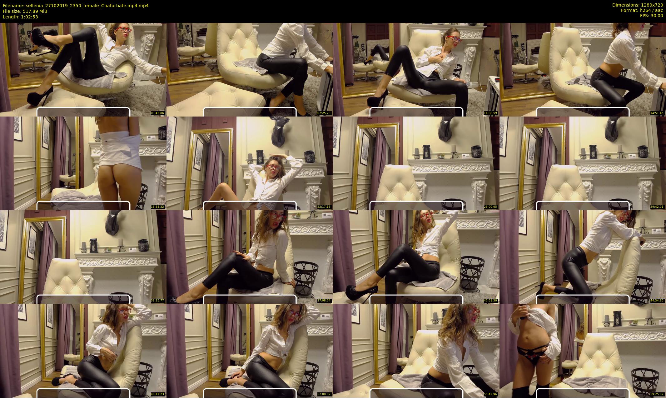 sellenia — 63 minute Chaturbate female cam show recording, 720p, Oct 27, 2019