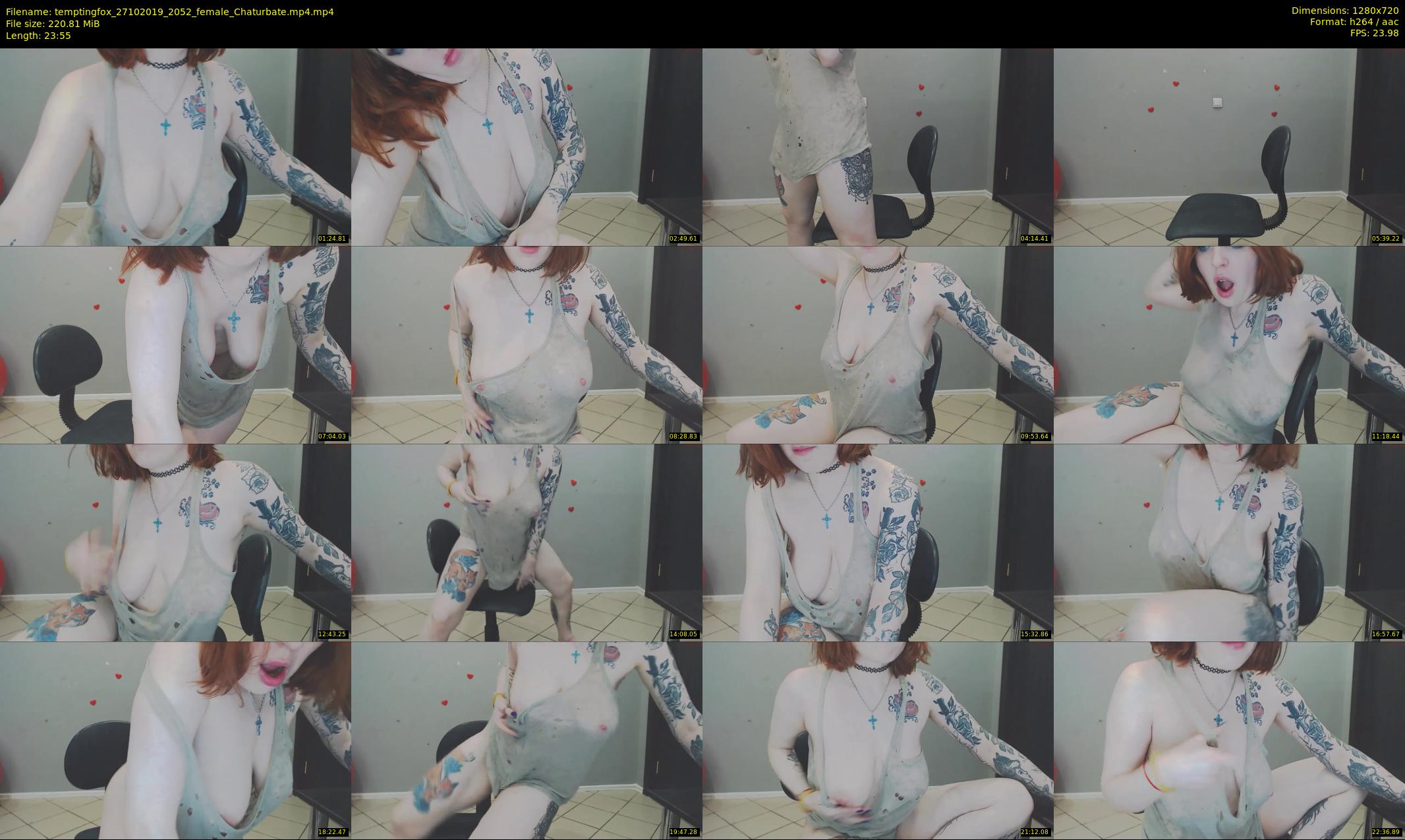 temptingfox — 24 minute Chaturbate female cam show recording, 720p, Oct 27, 2019