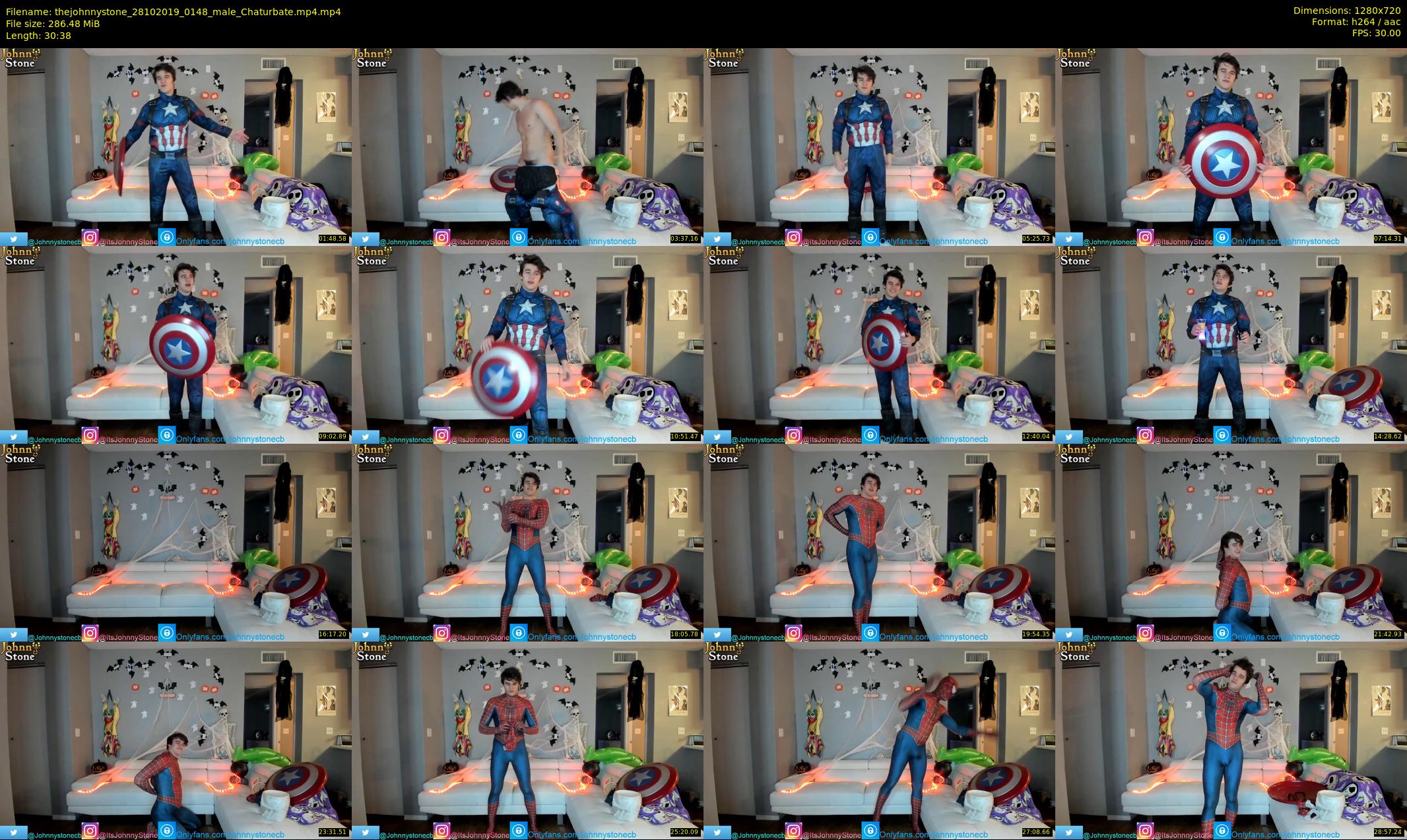 thejohnnystone — 31 minute Chaturbate male cam show recording, 720p, Oct 28, 2019