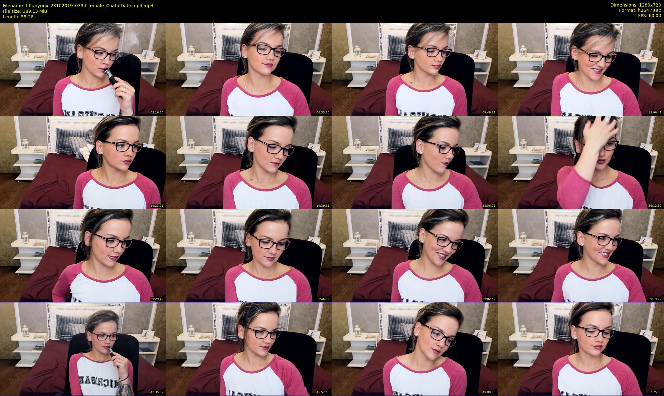 tiffanyriox — 56 minute Chaturbate female cam show recording, 720p, Oct 23, 2019