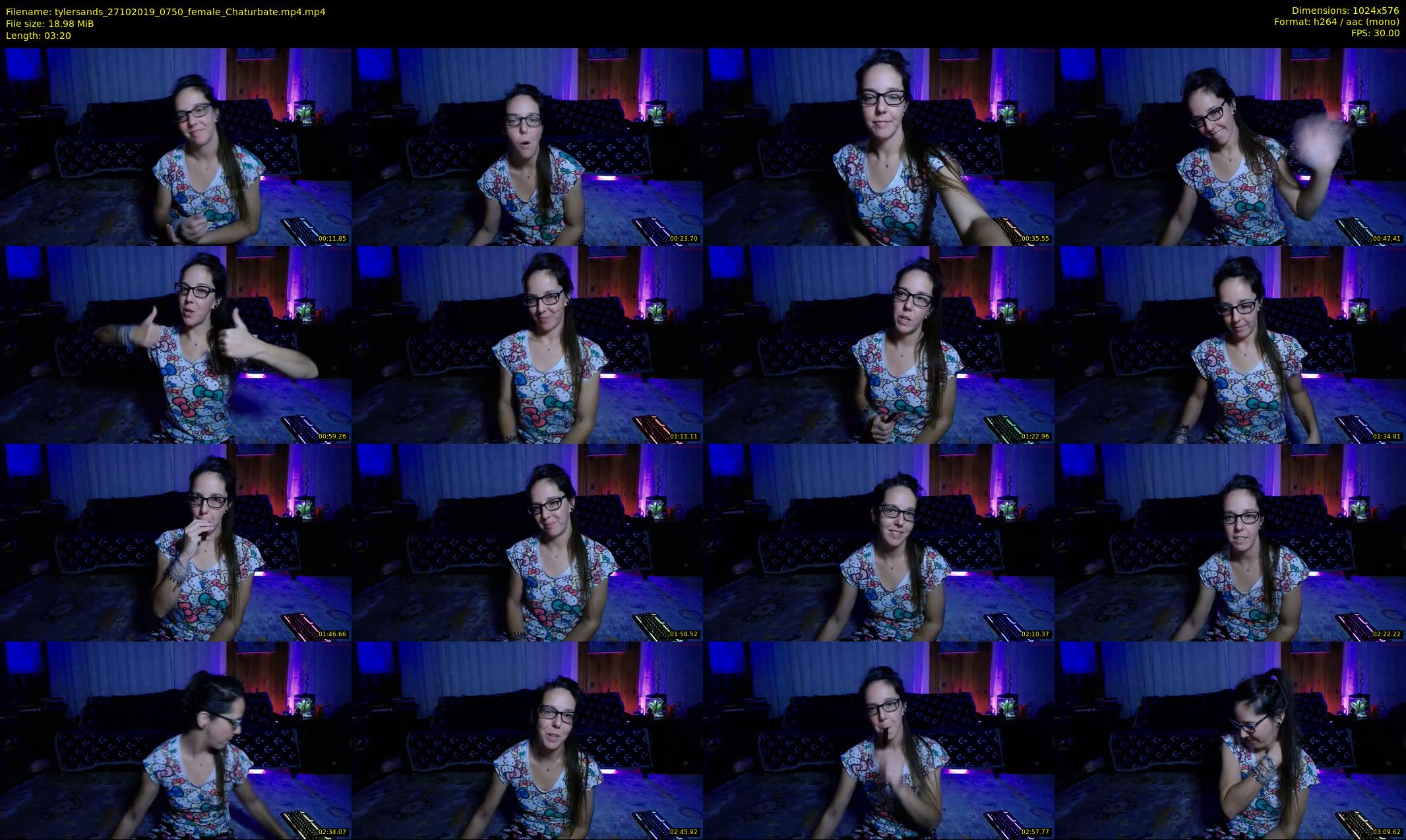 tylersands — 4 minute Chaturbate female cam show recording, 480p, Oct 27, 2019