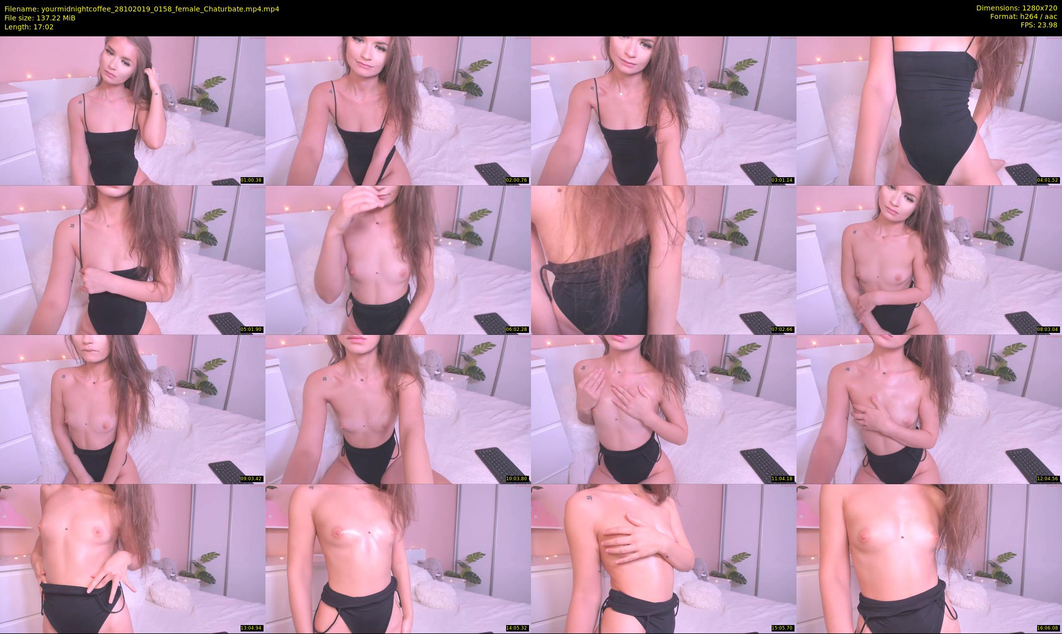 yourmidnightcoffee — 18 minute Chaturbate female cam show recording, 720p, Oct 28, 2019