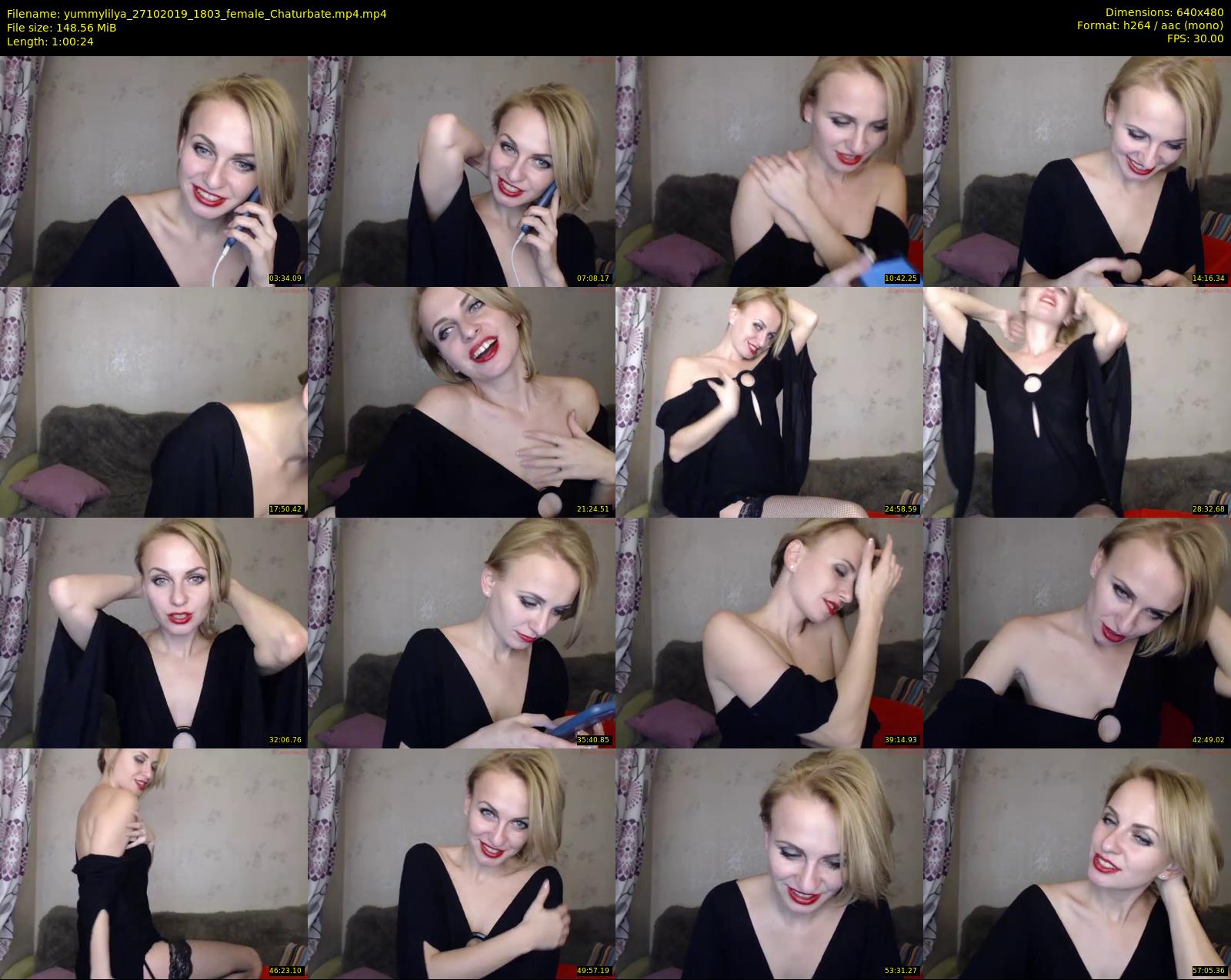 yummylilya — 61 minute Chaturbate female cam show recording, 480p, Oct 27, 2019