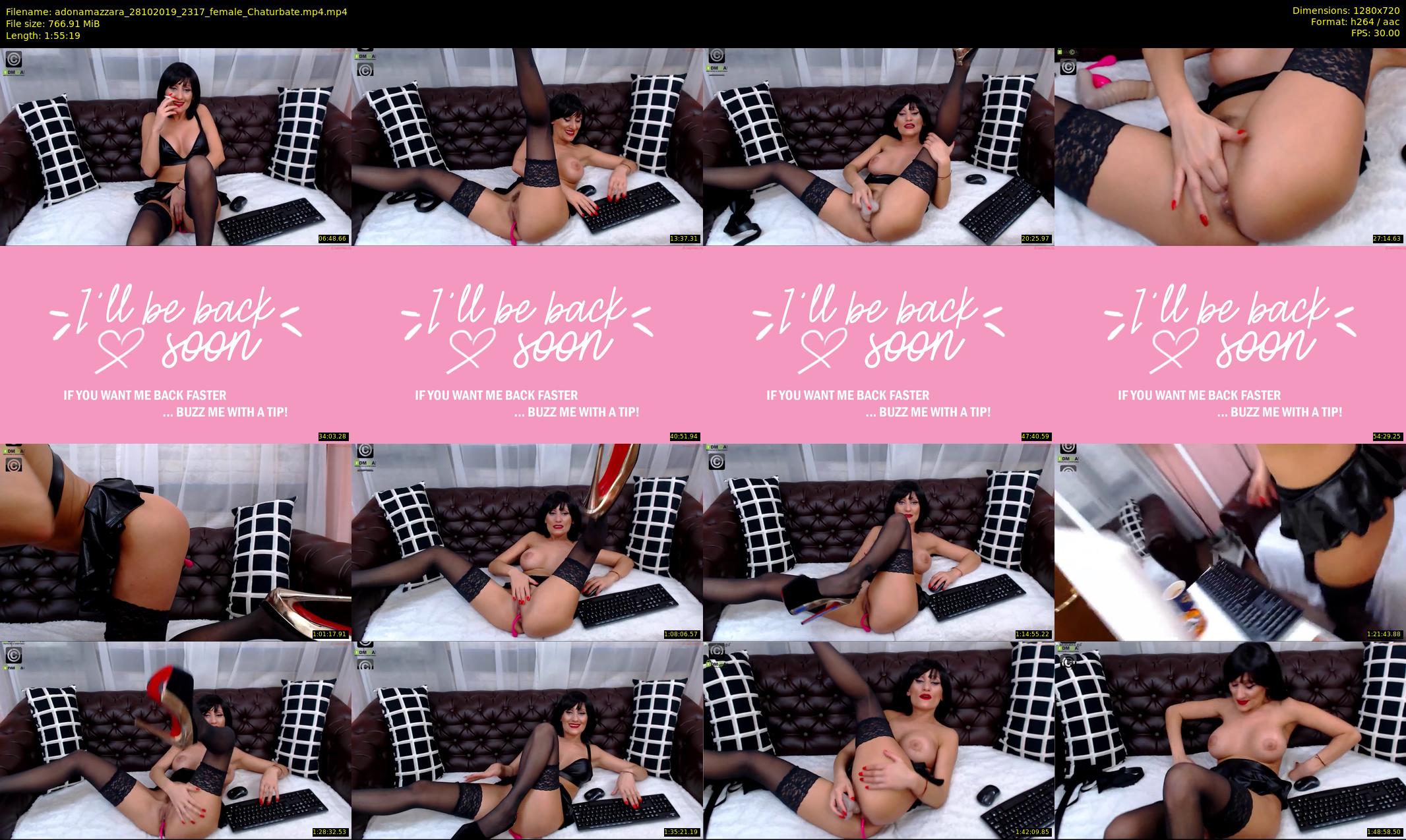 adonamazzara — 116 minute Chaturbate female cam show recording, 720p, Oct 28, 2019