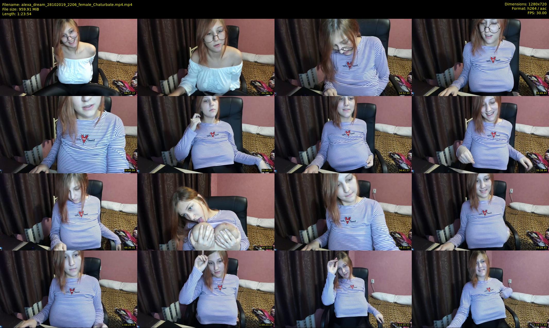 alexa_dream — 84 minute Chaturbate female cam show recording, 720p, Oct 28, 2019
