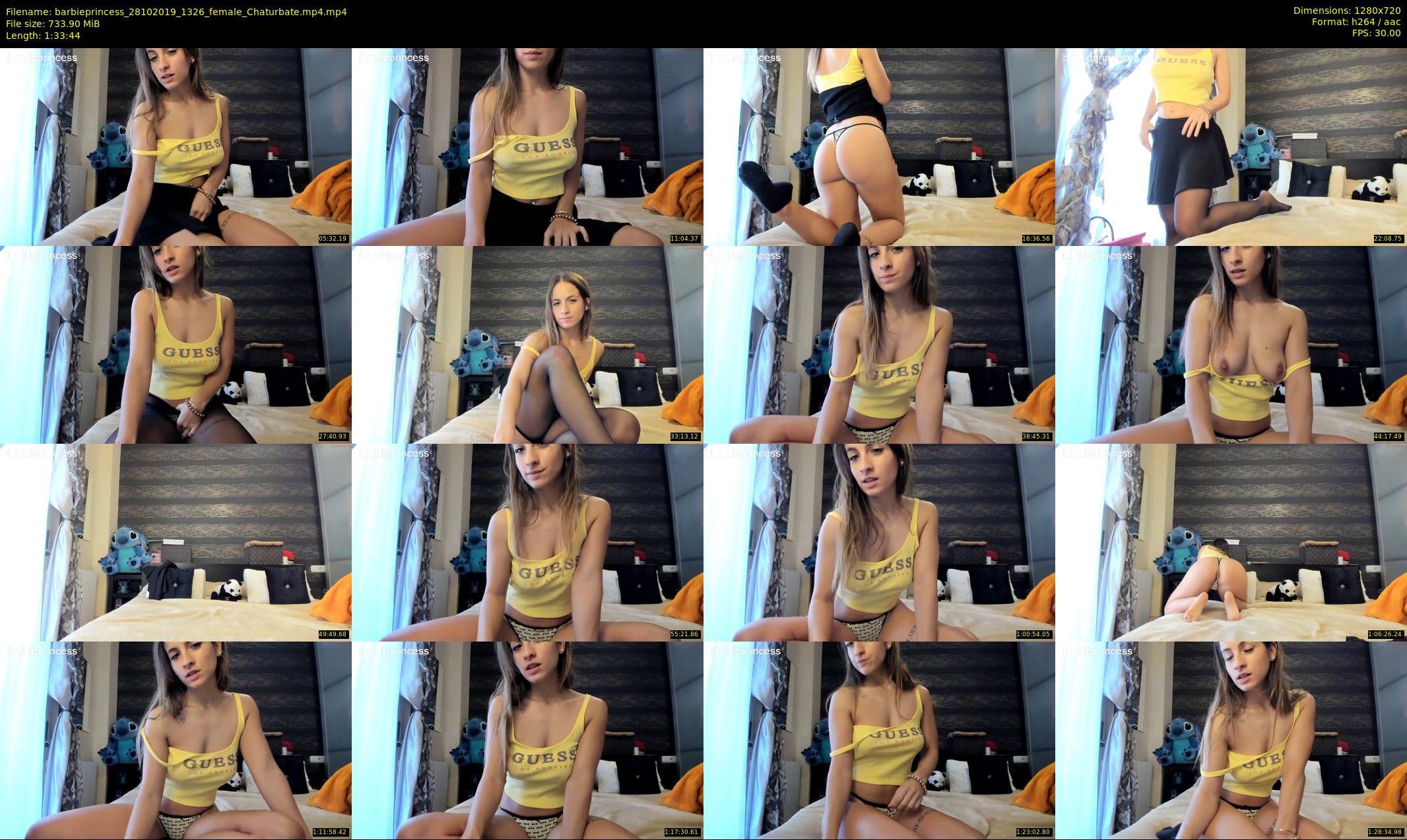 barbieprincess — 94 minute Chaturbate female cam show recording, 720p, Oct 28, 2019