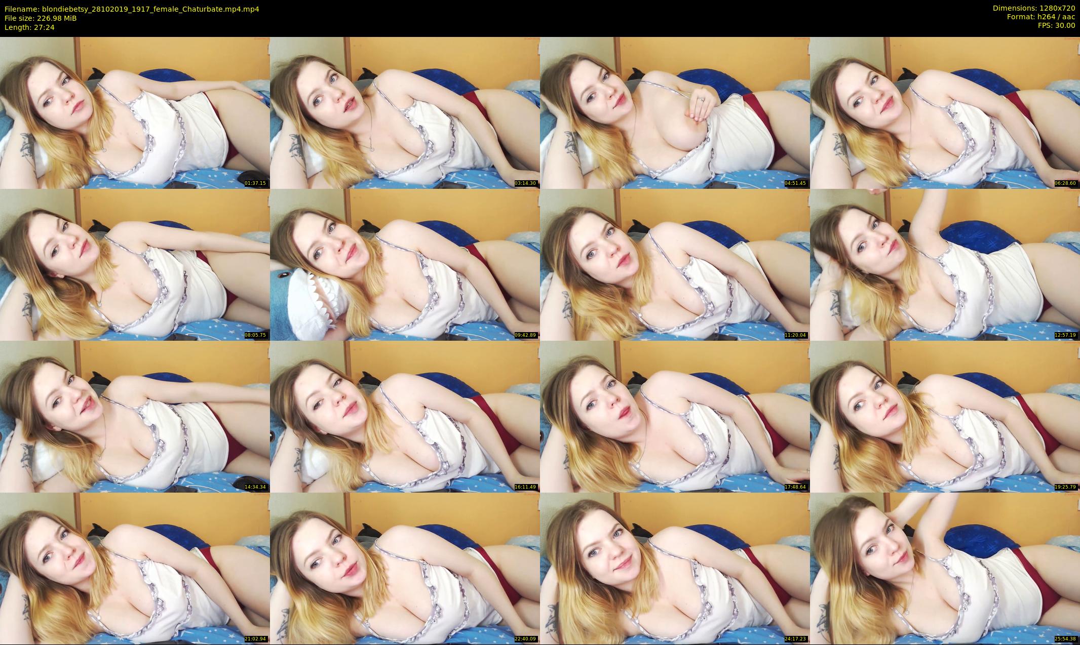 blondiebetsy — 28 minute Chaturbate female cam show recording, 720p, Oct 28, 2019