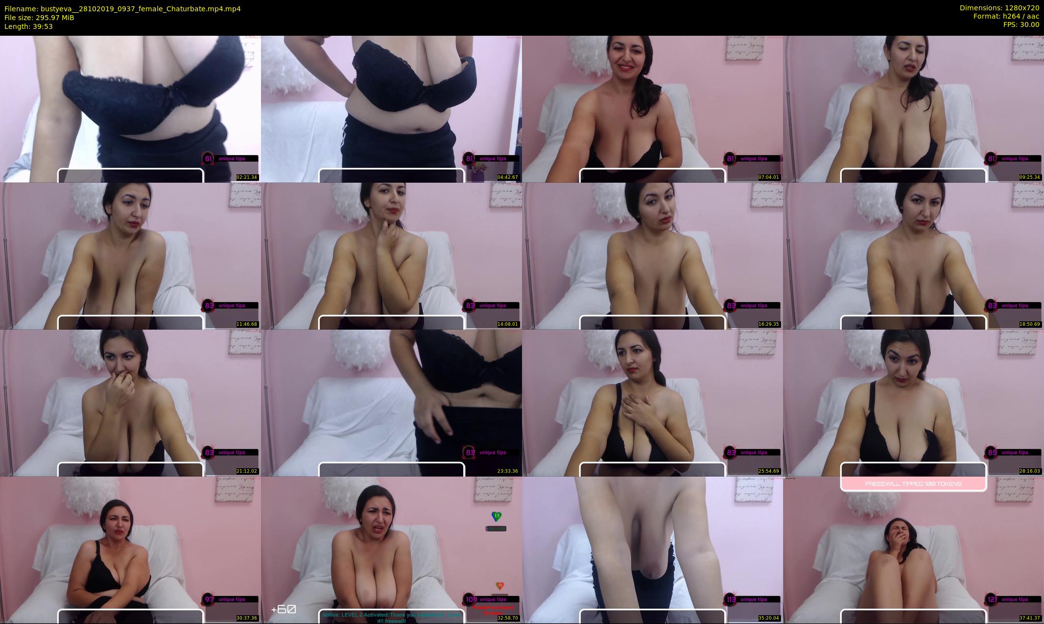 bustyeva_ — 40 minute Chaturbate female cam show recording, 720p, Oct 28, 2019