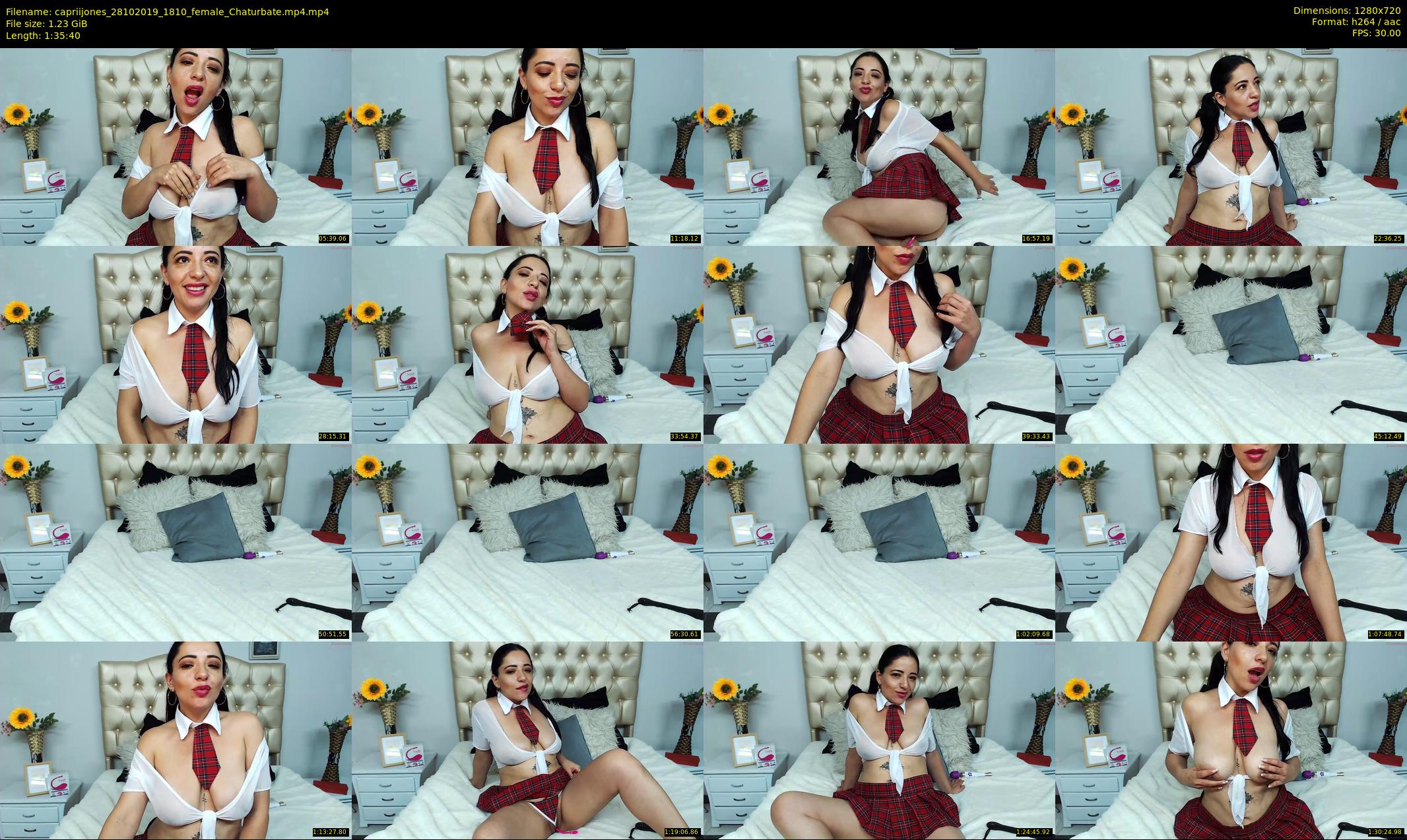 capriijones — 96 minute Chaturbate female cam show recording, 720p, Oct 28, 2019