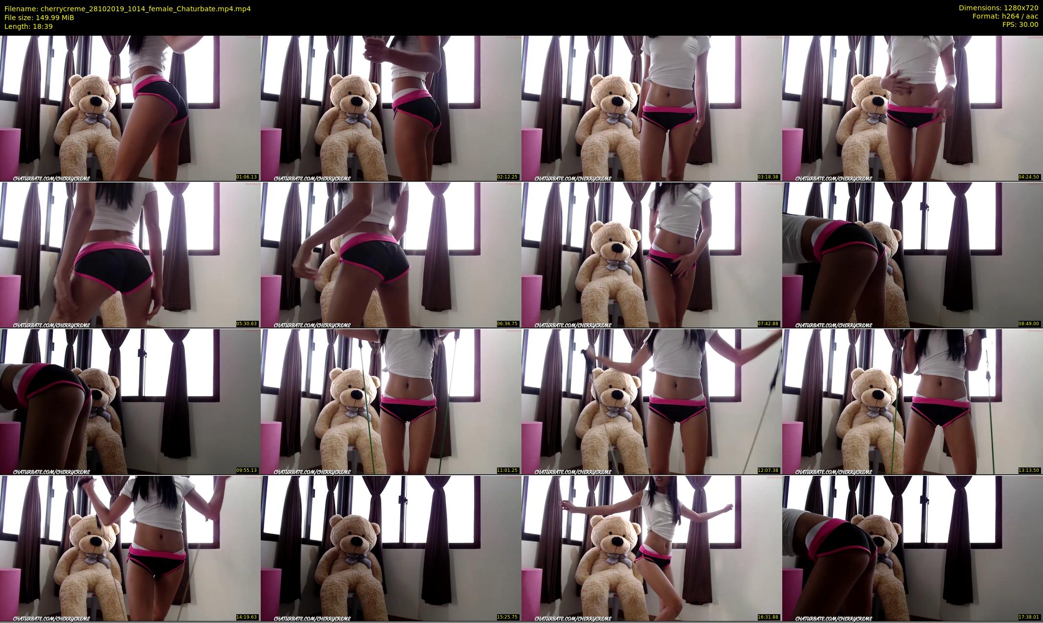 cherrycreme — 19 minute Chaturbate female cam show recording, 720p, Oct 28, 2019