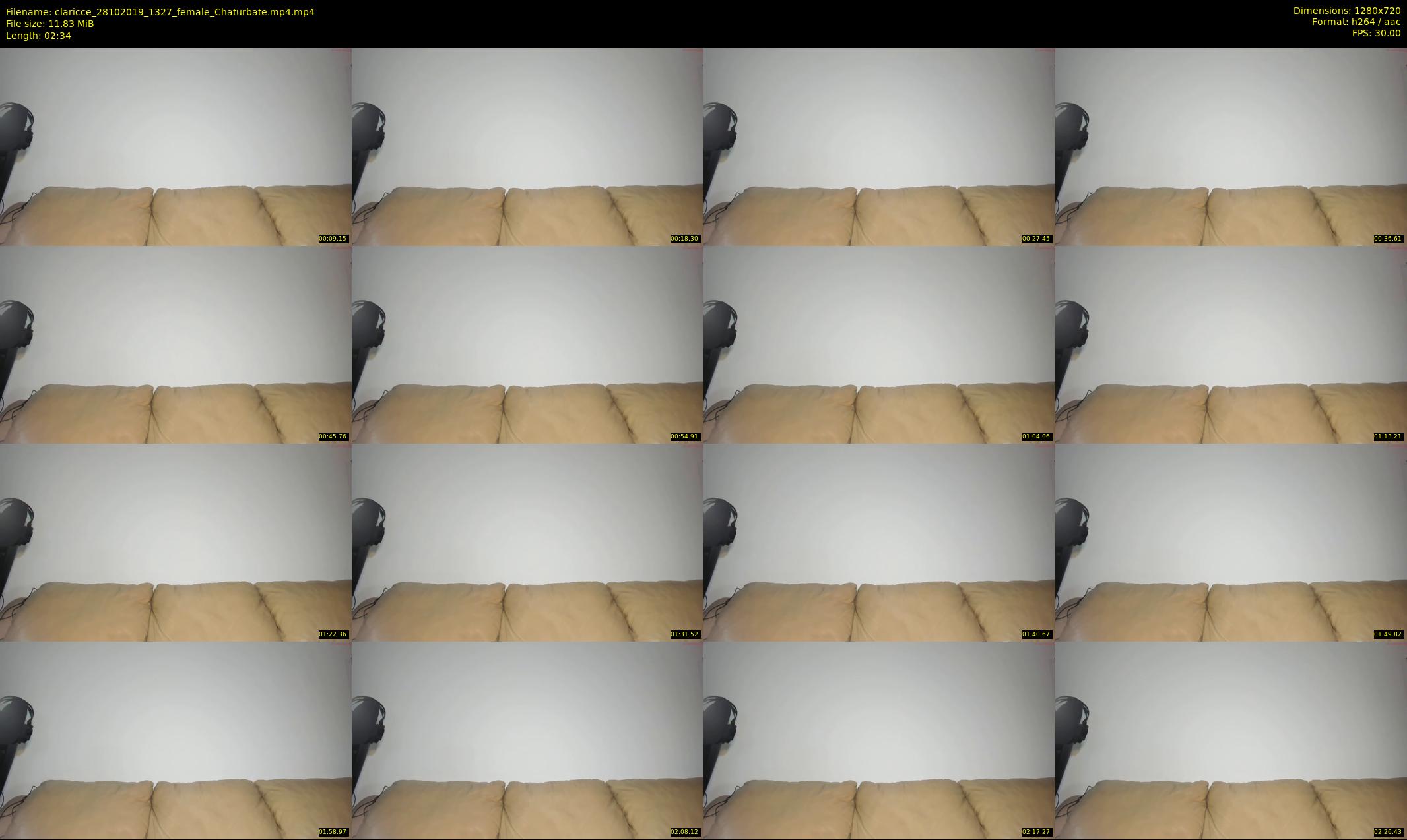 claricce — 3 minute Chaturbate female cam show recording, 720p, Oct 28, 2019