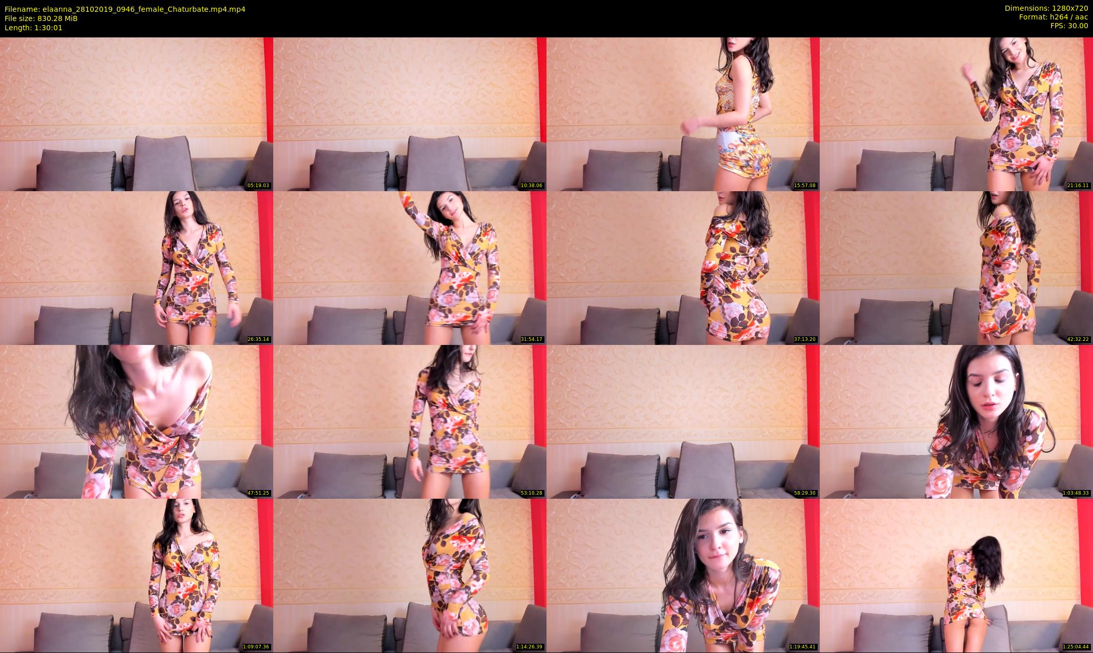 elaanna — 91 minute Chaturbate female cam show recording, 720p, Oct 28, 2019