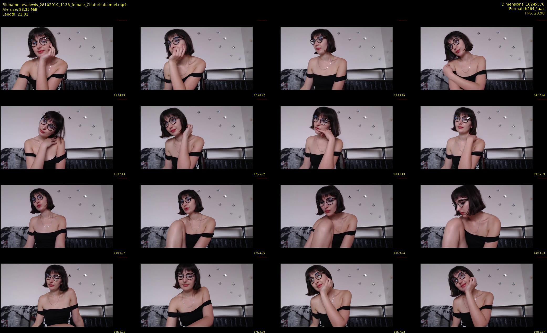evalewis — 22 minute Chaturbate female cam show recording, 480p, Oct 28, 2019