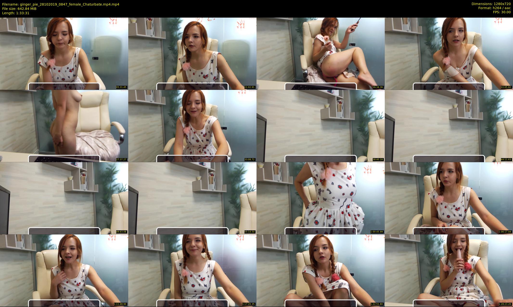ginger_pie — 94 minute Chaturbate female cam show recording, 720p, Oct 28, 2019