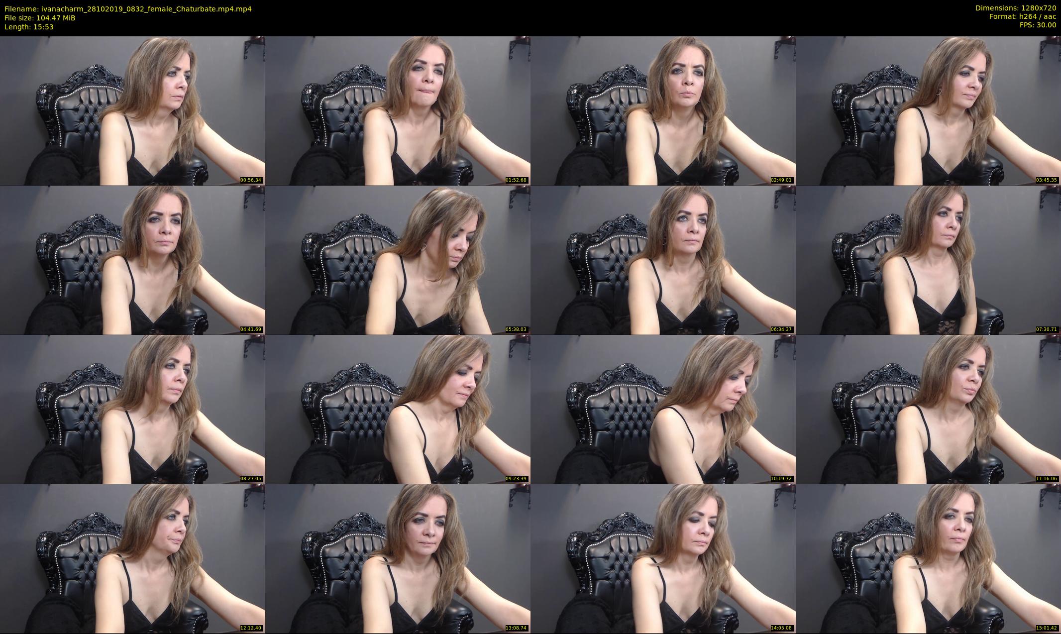 ivanacharm — 16 minute Chaturbate female cam show recording, 720p, Oct 28, 2019