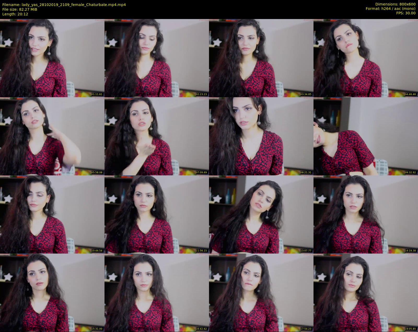 lady_yas — 21 minute Chaturbate female cam show recording, 480p, Oct 28, 2019