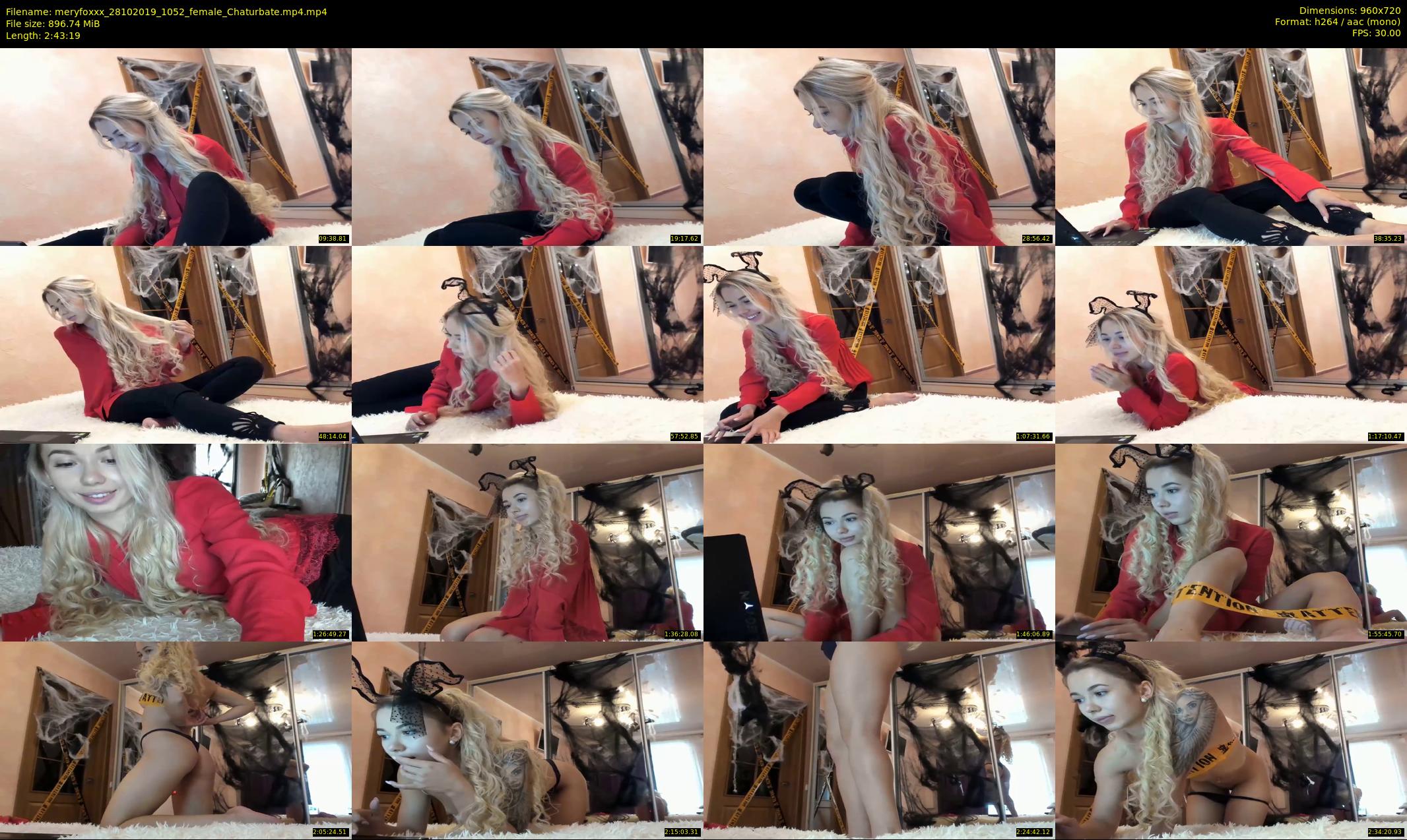 meryfoxxx — 164 minute Chaturbate female cam show recording, 720p, Oct 28, 2019