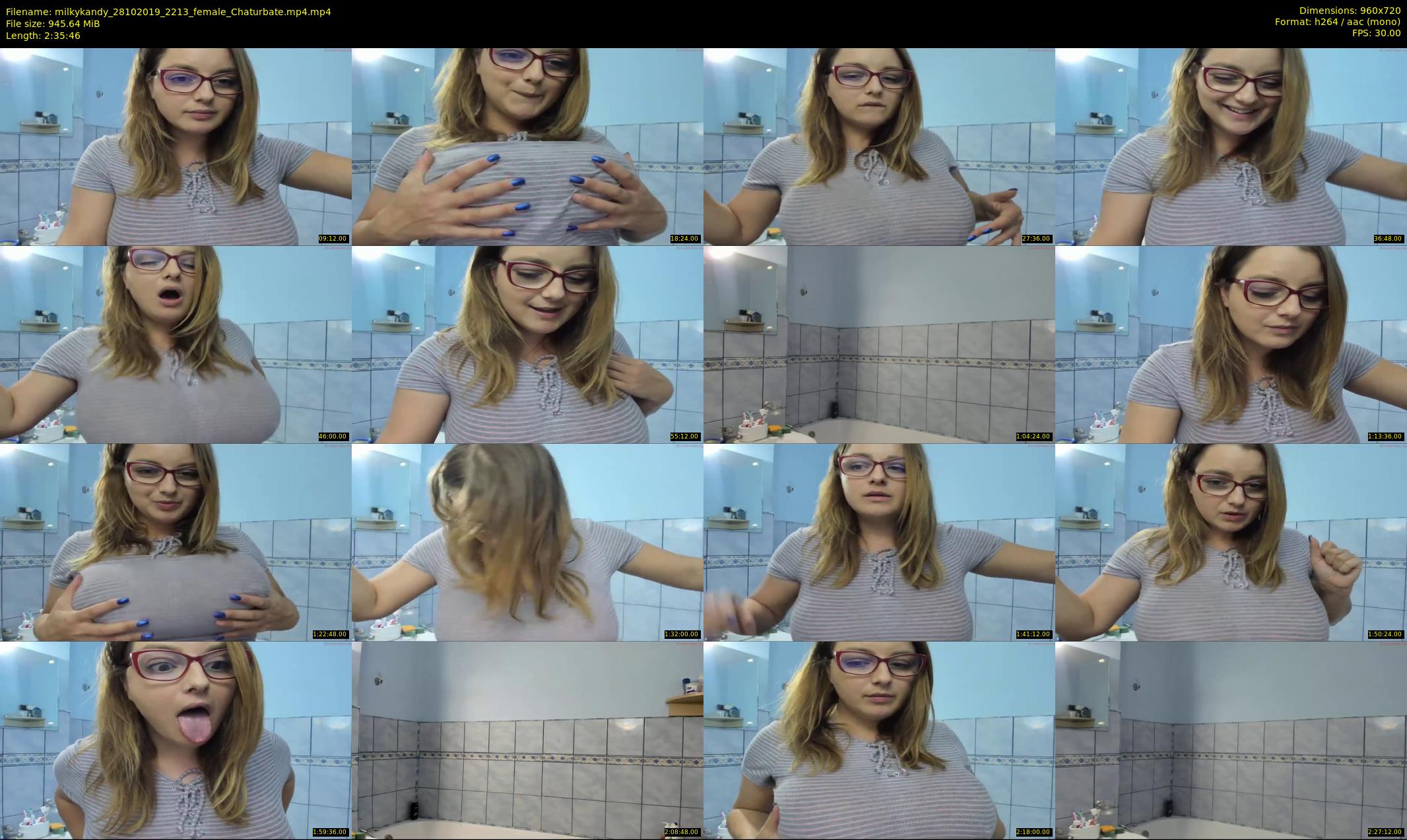 milkykandy — 156 minute Chaturbate female cam show recording, 720p, Oct 28, 2019