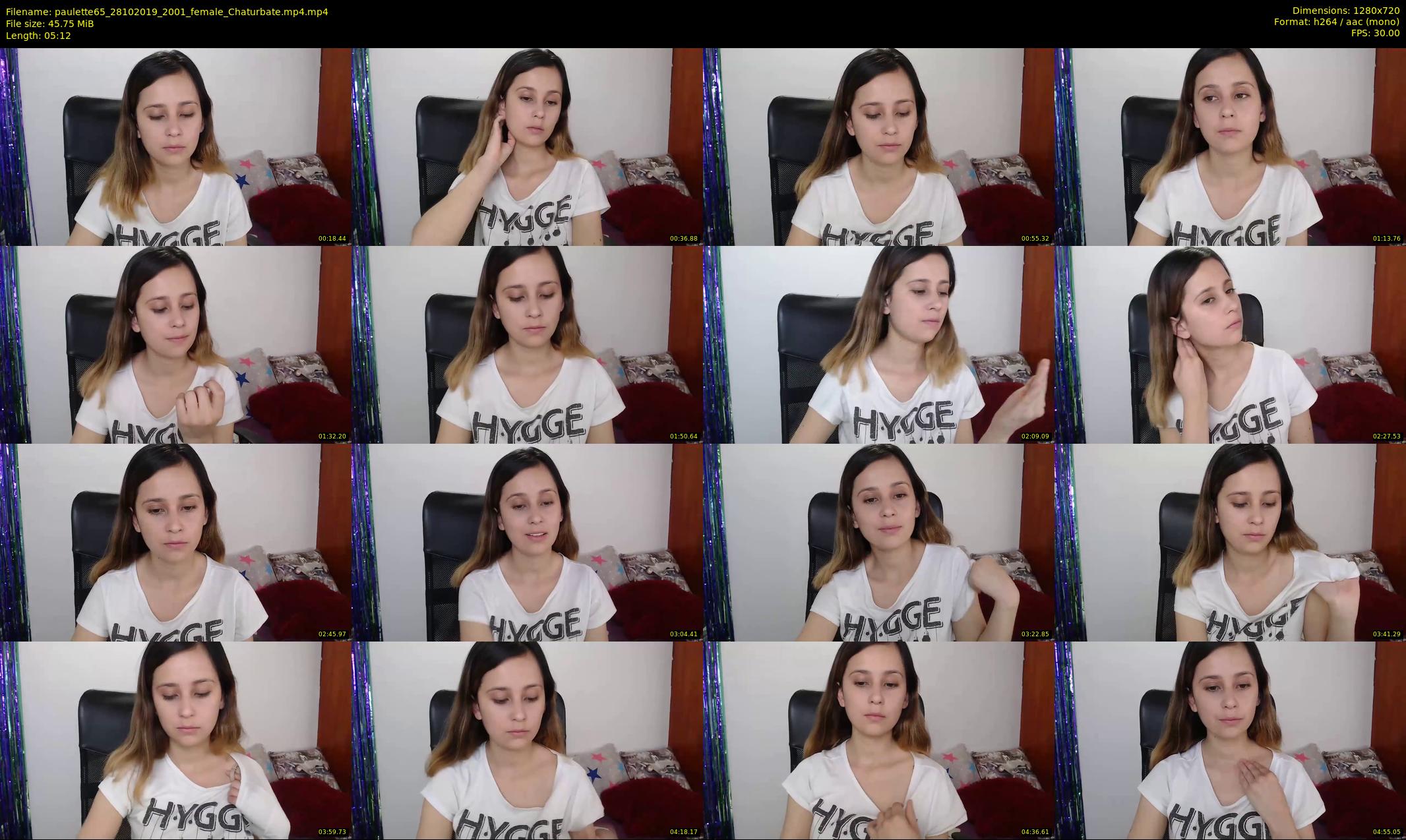 paulette65 — 6 minute Chaturbate female cam show recording, 720p, Oct 28, 2019