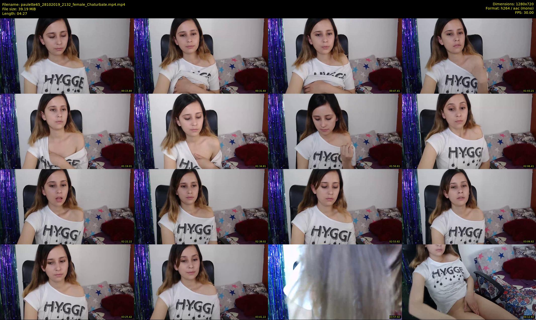 paulette65 — 5 minute Chaturbate female cam show recording, 720p, Oct 28, 2019