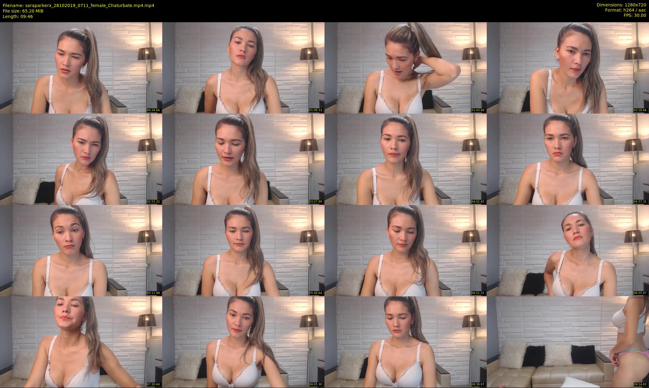 saraparkerx — 10 minute Chaturbate female cam show recording, 720p, Oct 28, 2019