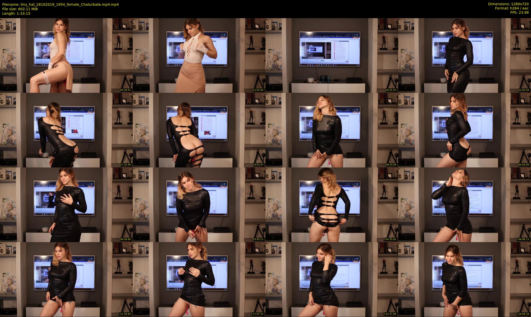 tiny_hat — 94 minute Chaturbate female cam show recording, 720p, Oct 28, 2019