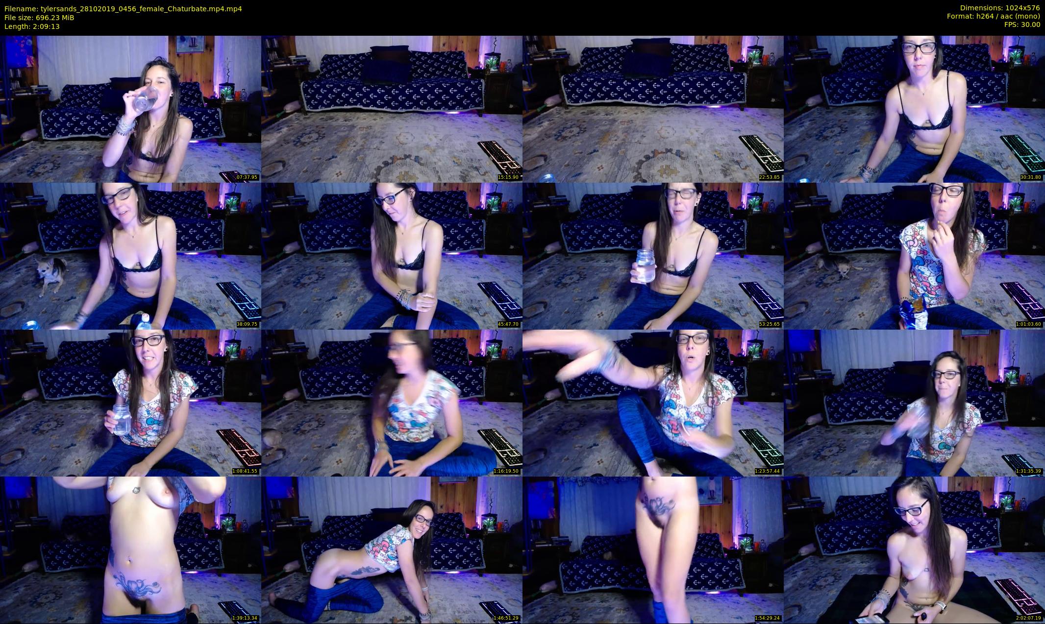 tylersands — 130 minute Chaturbate female cam show recording, 480p, Oct 28, 2019