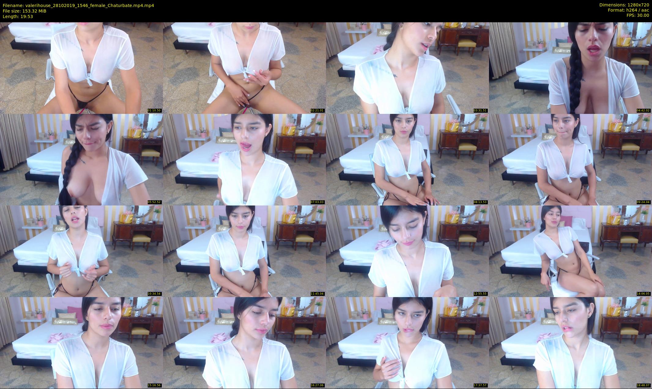 valerihouse — 20 minute Chaturbate female cam show recording, 720p, Oct 28, 2019