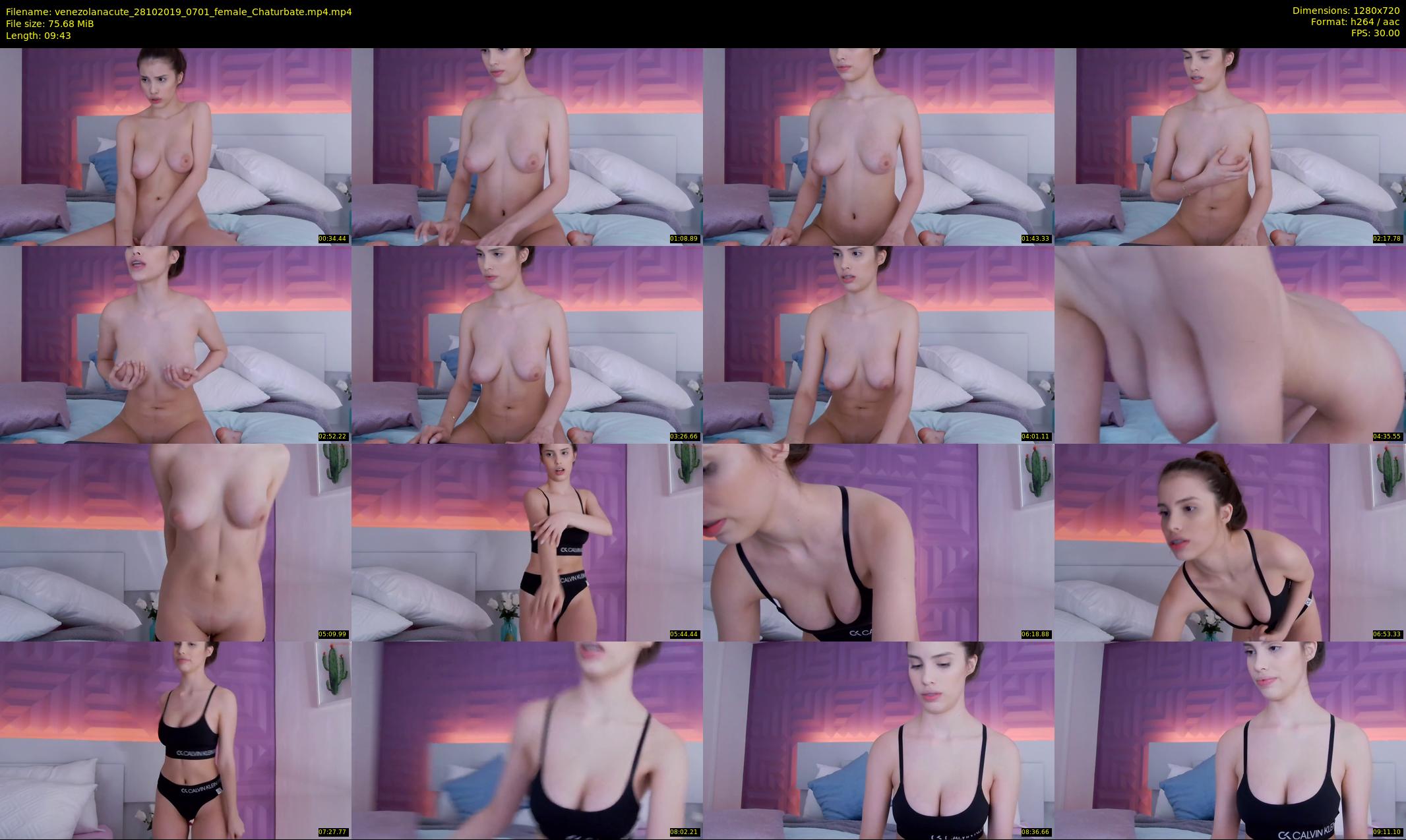 venezolanacute — 10 minute Chaturbate female cam show recording, 720p, Oct 28, 2019